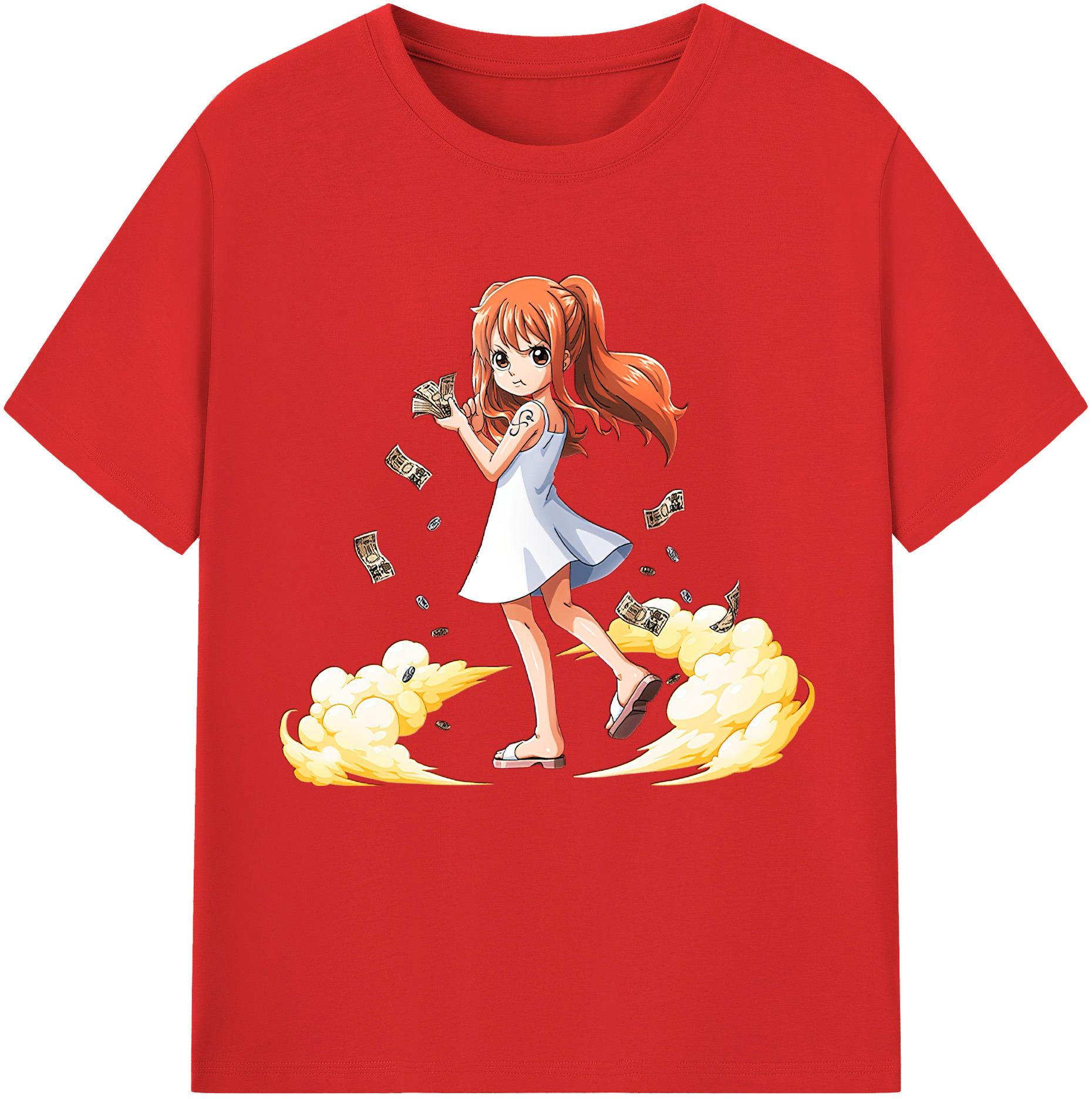 ワンピース ナミ ONE PIECE Nami 綿100％半袖Tシャツ（フロントプリント）