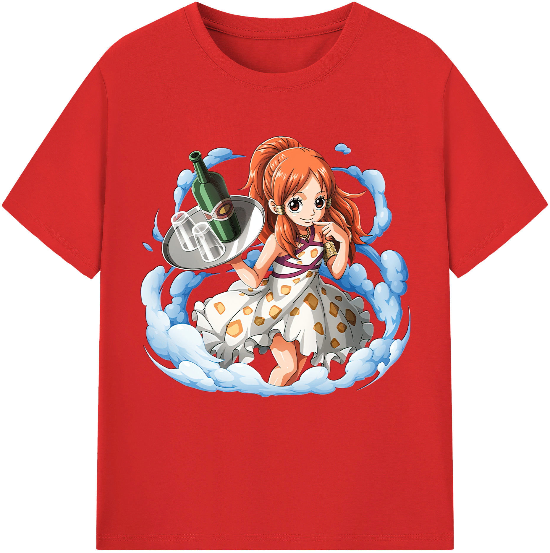 ワンピース ナミ ONE PIECE Nami 綿100％半袖Tシャツ（フロントプリント）