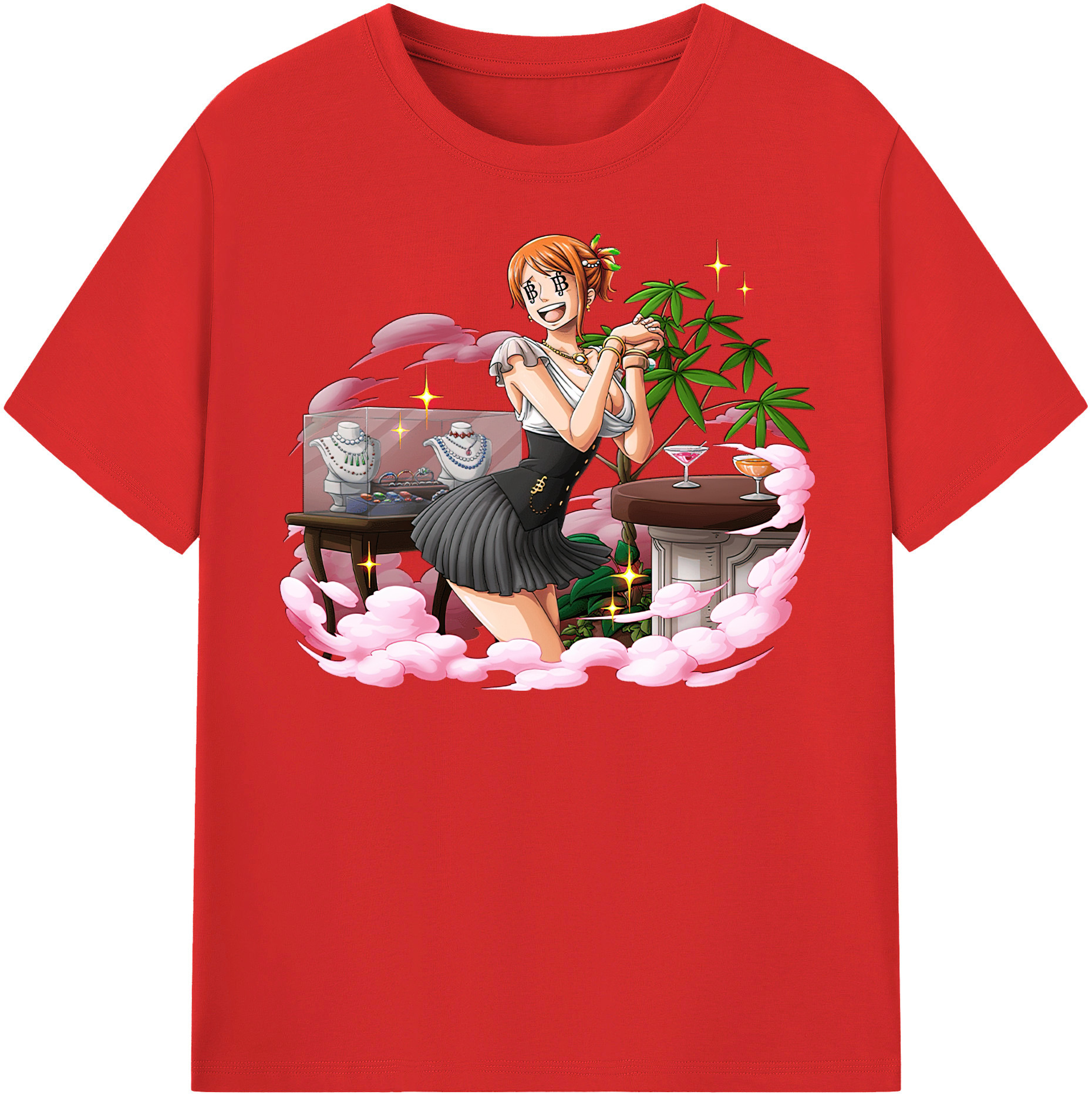 ワンピース ナミ ONE PIECE Nami 綿100％半袖Tシャツ（フロントプリント）
