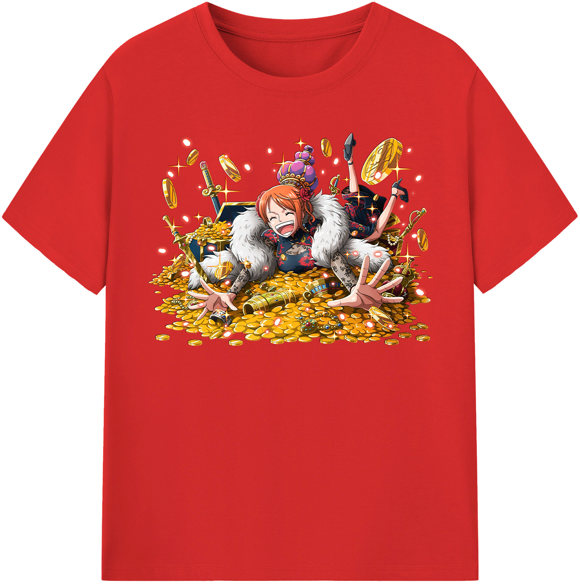 ワンピース ナミ ONE PIECE Nami 綿100％半袖Tシャツ（フロントプリント）