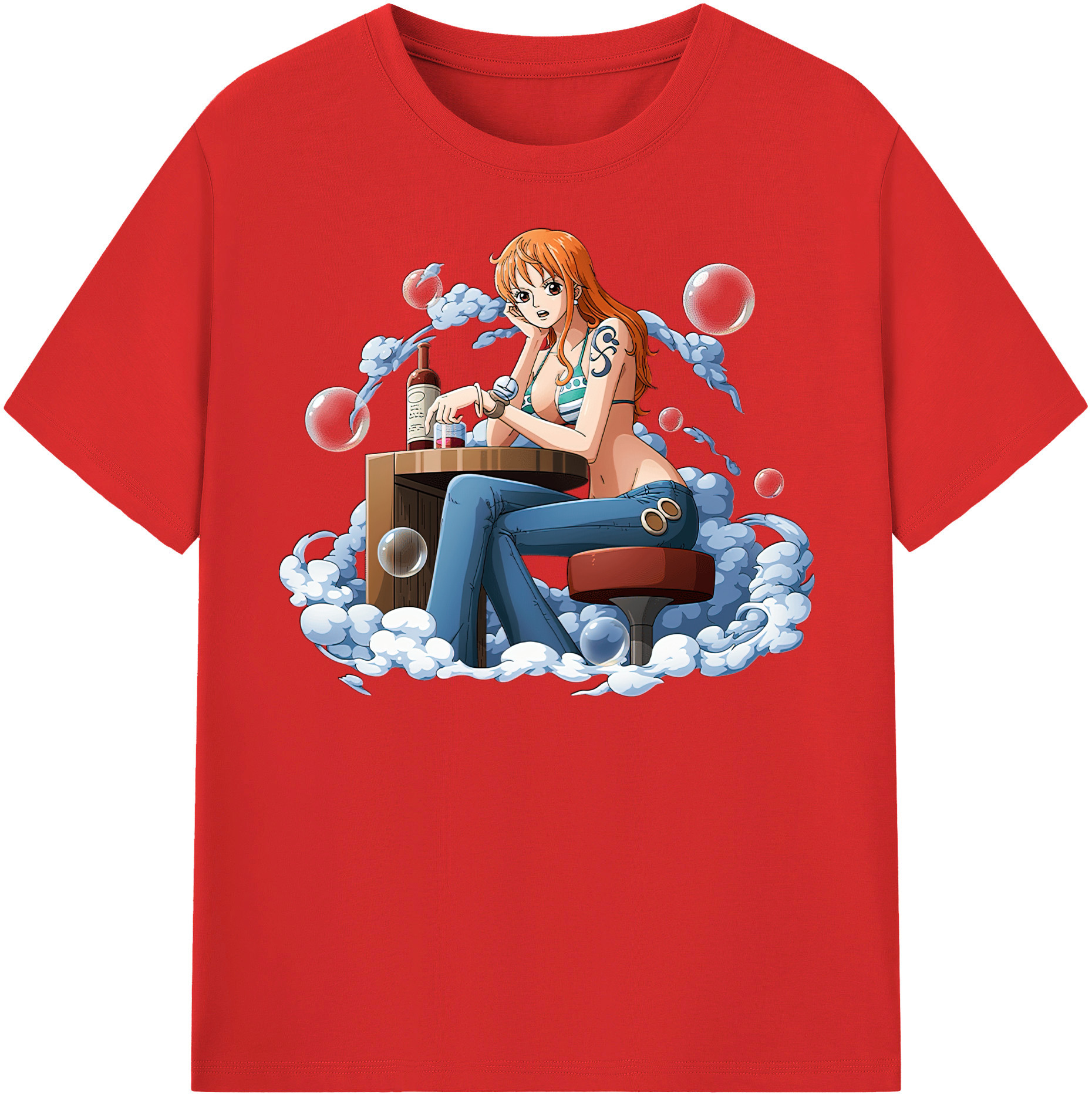 ワンピース ナミ ONE PIECE Nami 綿100％半袖Tシャツ（フロントプリント）