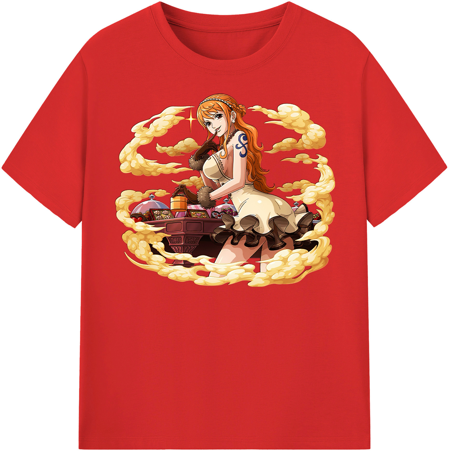 ワンピース ナミ ONE PIECE Nami 綿100％半袖Tシャツ（フロントプリント）