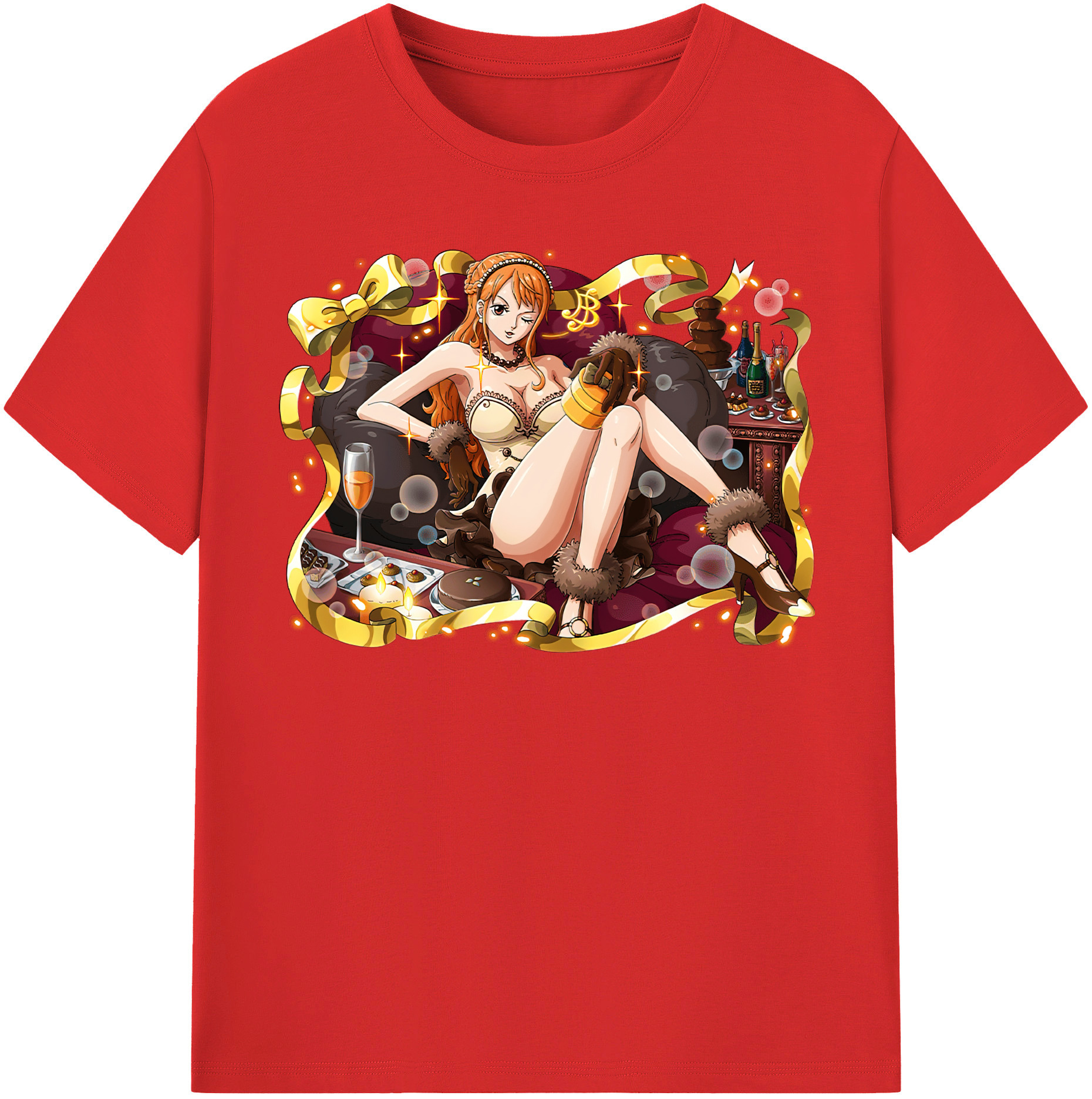 ワンピース ナミ ONE PIECE Nami 綿100％半袖Tシャツ（フロントプリント）