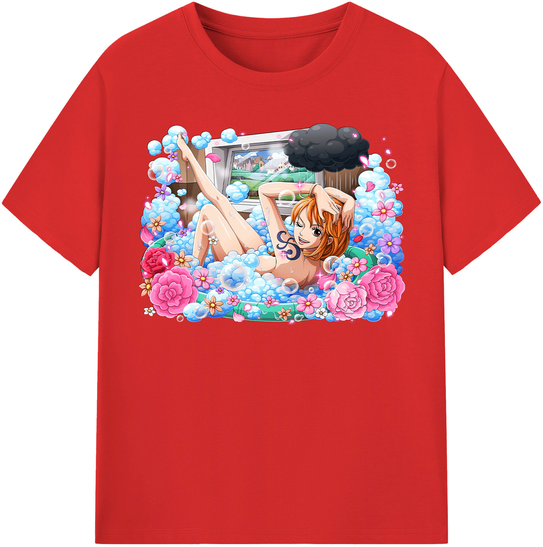 ワンピース ナミ ONE PIECE Nami 綿100％半袖Tシャツ（フロントプリント）