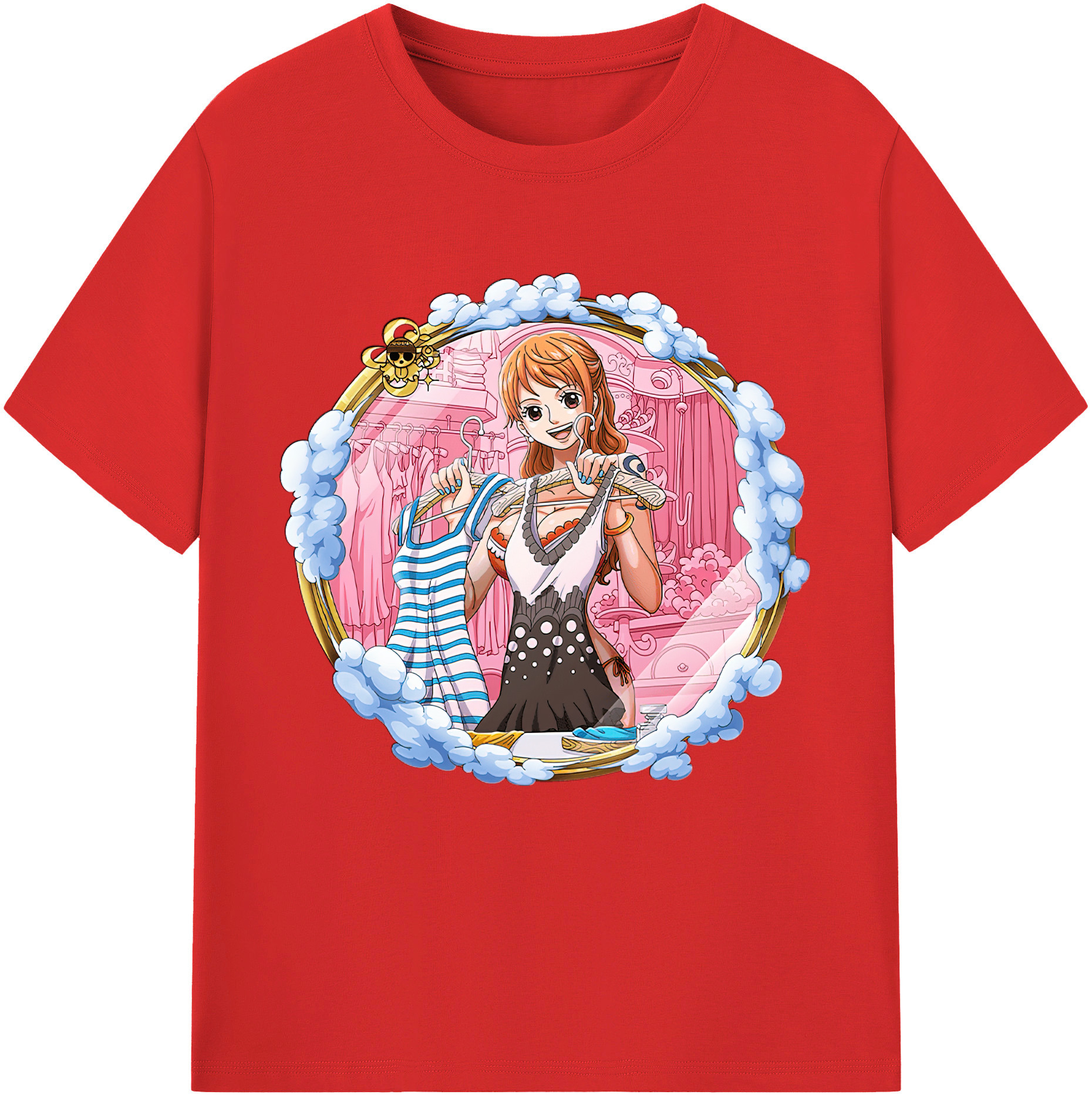 ワンピース ナミ ONE PIECE Nami 綿100％半袖Tシャツ（フロントプリント）