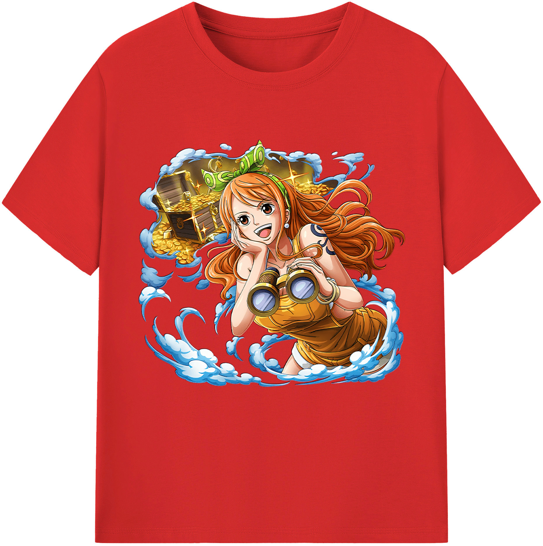 ワンピース ナミ ONE PIECE Nami 綿100％半袖Tシャツ（フロントプリント）