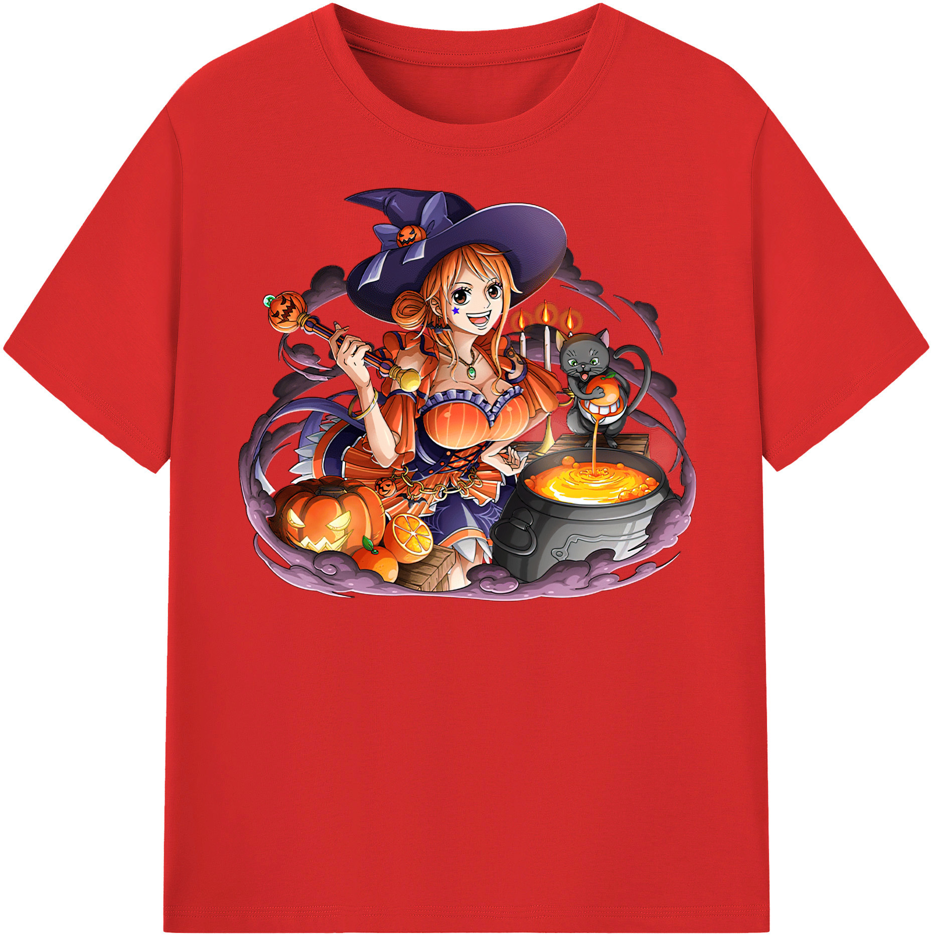ワンピース ナミ ONE PIECE Nami 綿100％半袖Tシャツ（フロントプリント）