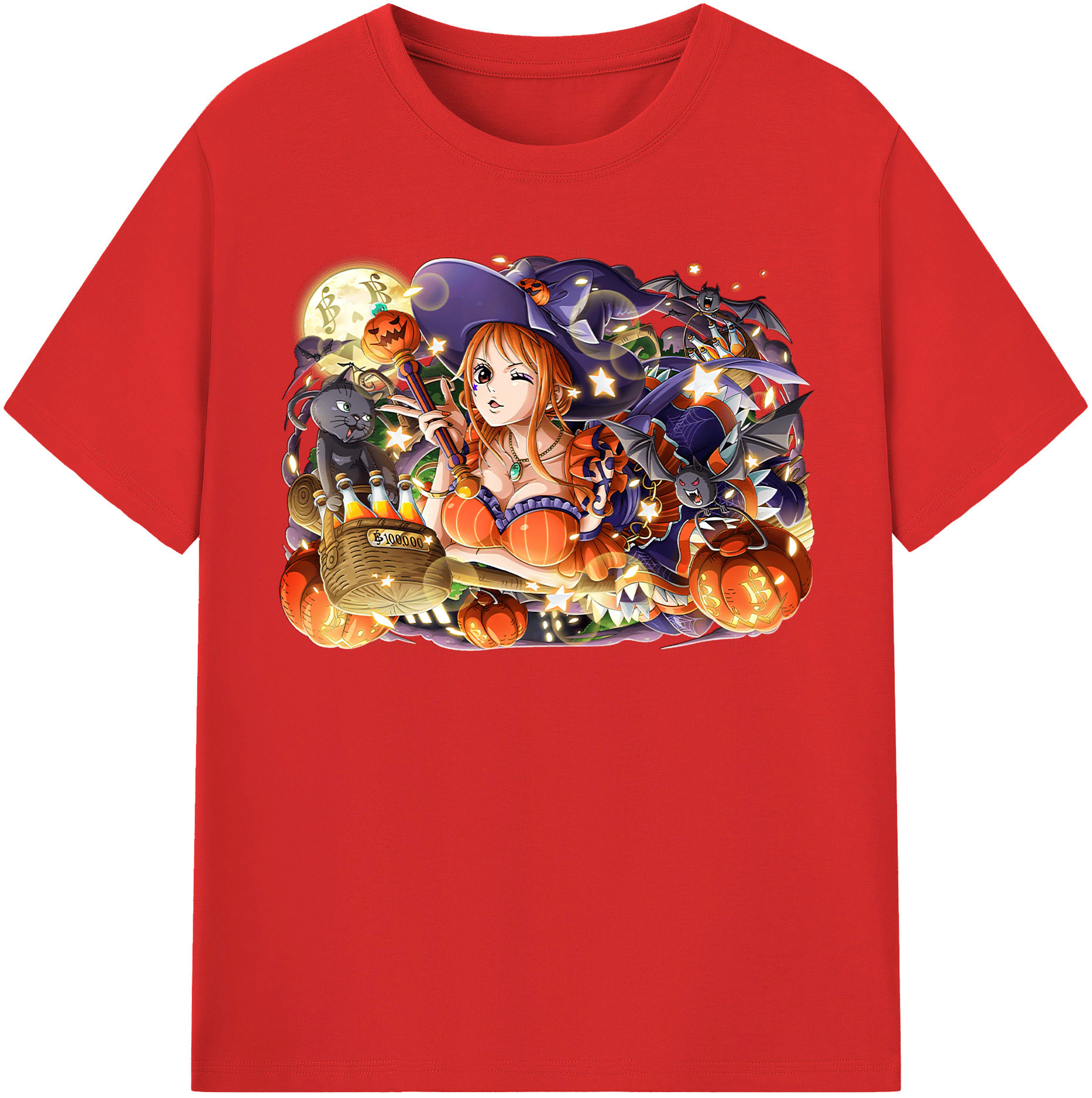 （画像用） ワンピース ナミ ONE PIECE Nami 綿100％半袖Tシャツ（フロントプリント）