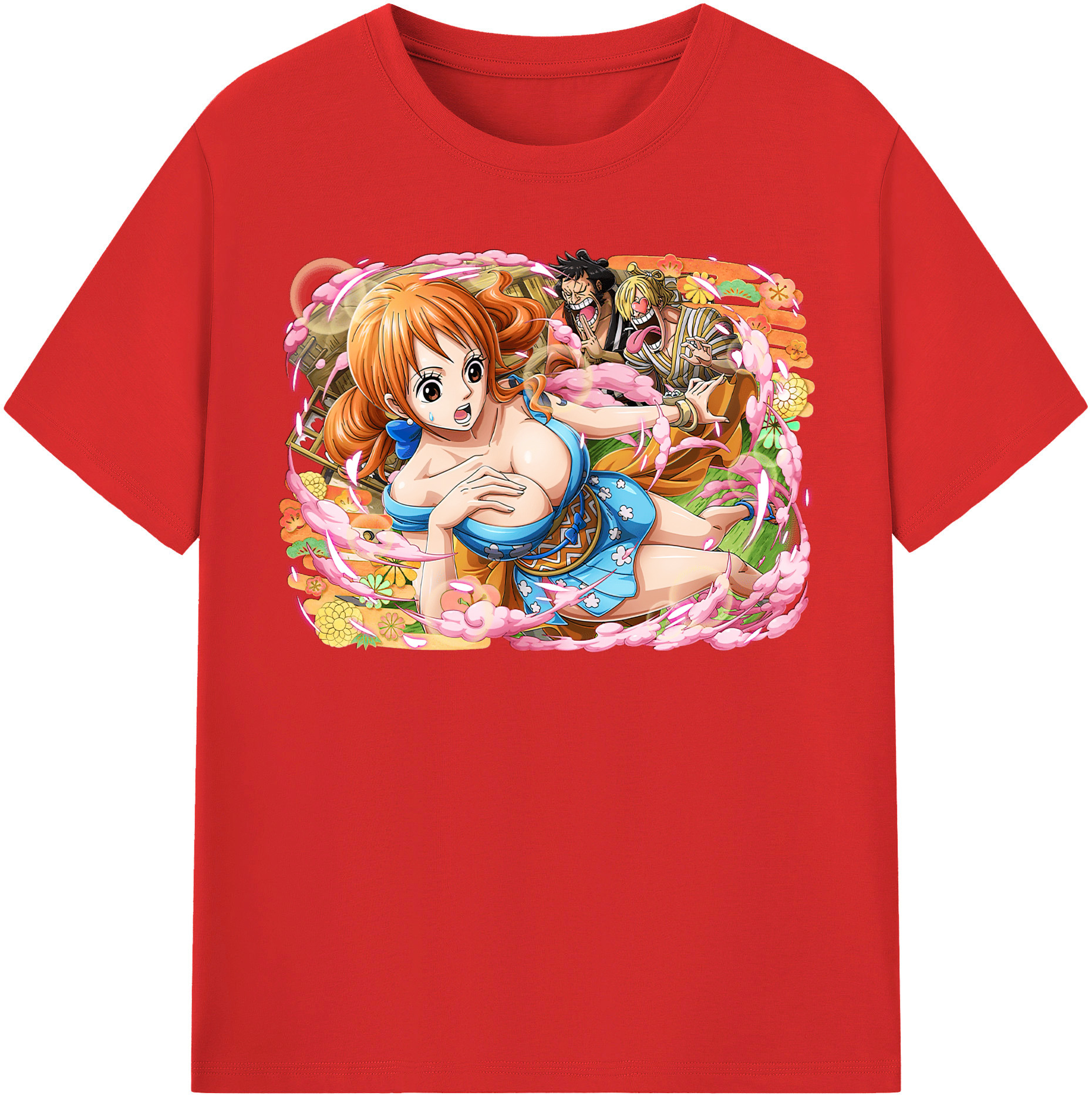 ワンピース ナミ ONE PIECE Nami 綿100％半袖Tシャツ（フロントプリント）