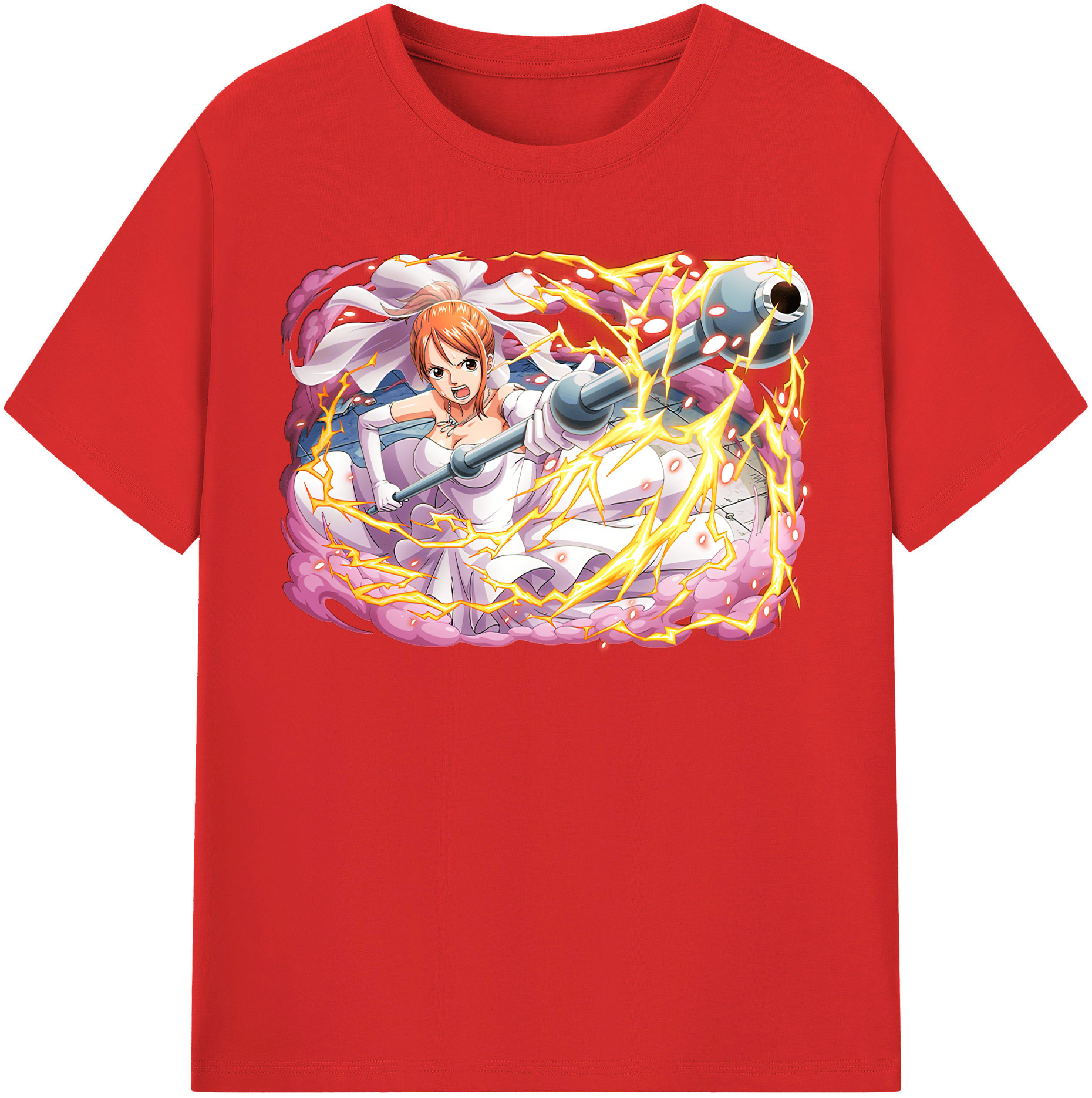 ワンピース ナミ ONE PIECE Nami 綿100％半袖Tシャツ（フロントプリント）