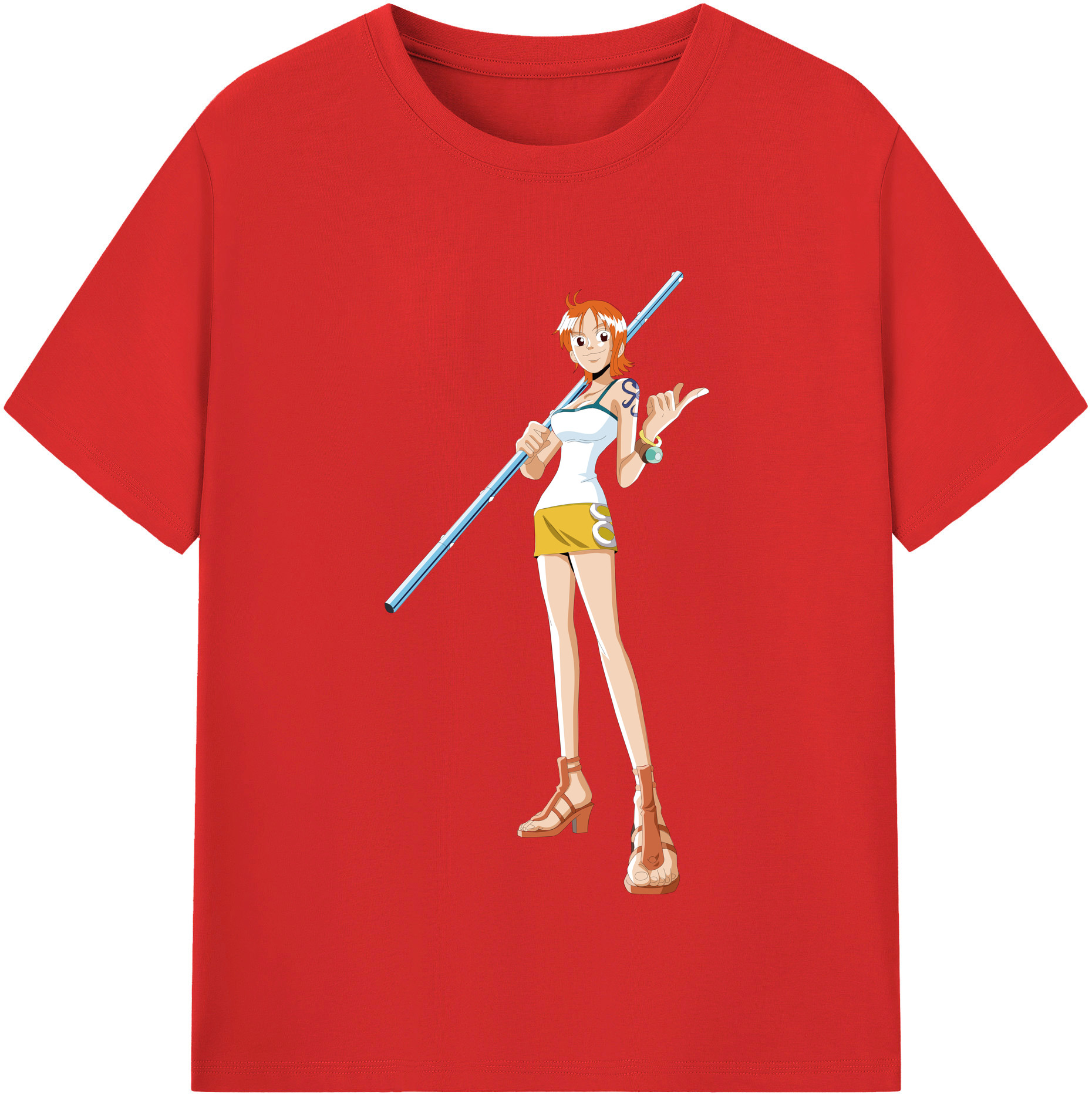 ワンピース ナミ ONE PIECE Nami 綿100％半袖Tシャツ（フロントプリント）