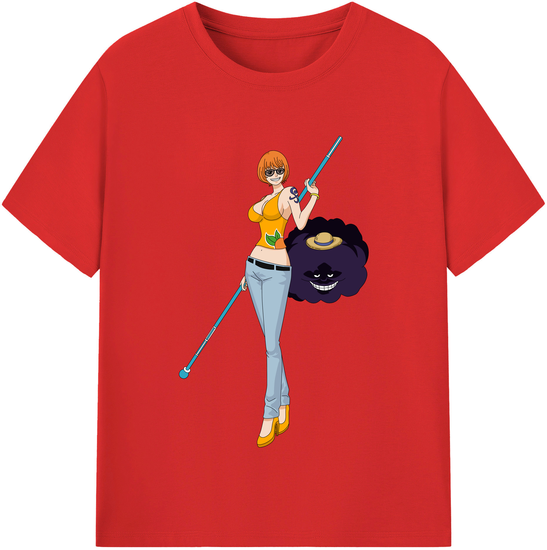 ワンピース ナミ ONE PIECE Nami 綿100％半袖Tシャツ（フロントプリント）
