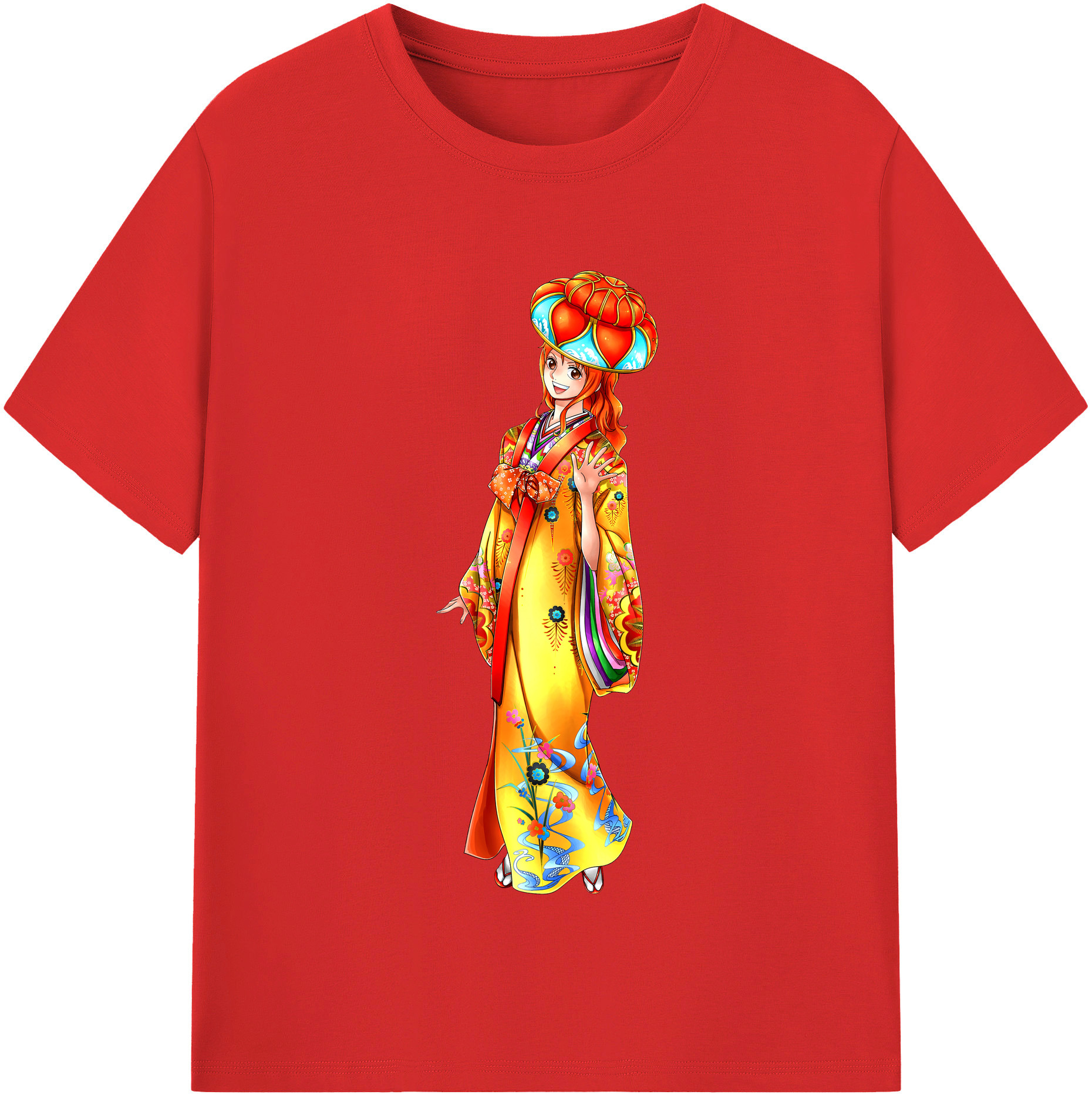 ワンピース ナミ ONE PIECE Nami 綿100％半袖Tシャツ（フロントプリント）
