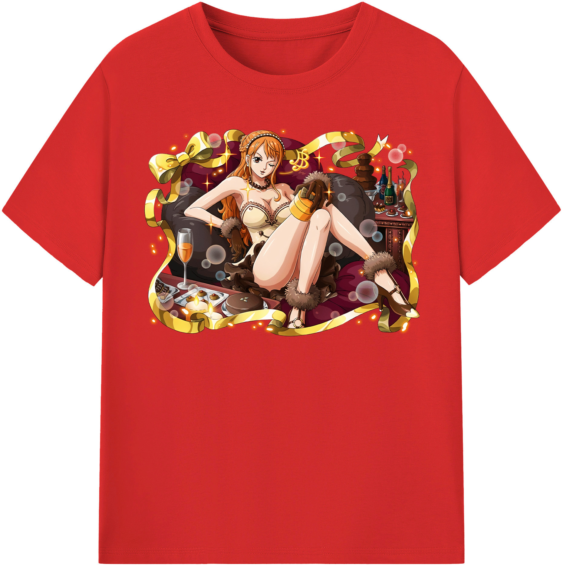 ワンピース ナミ ONE PIECE Nami 綿100％半袖Tシャツ（フロントプリント）