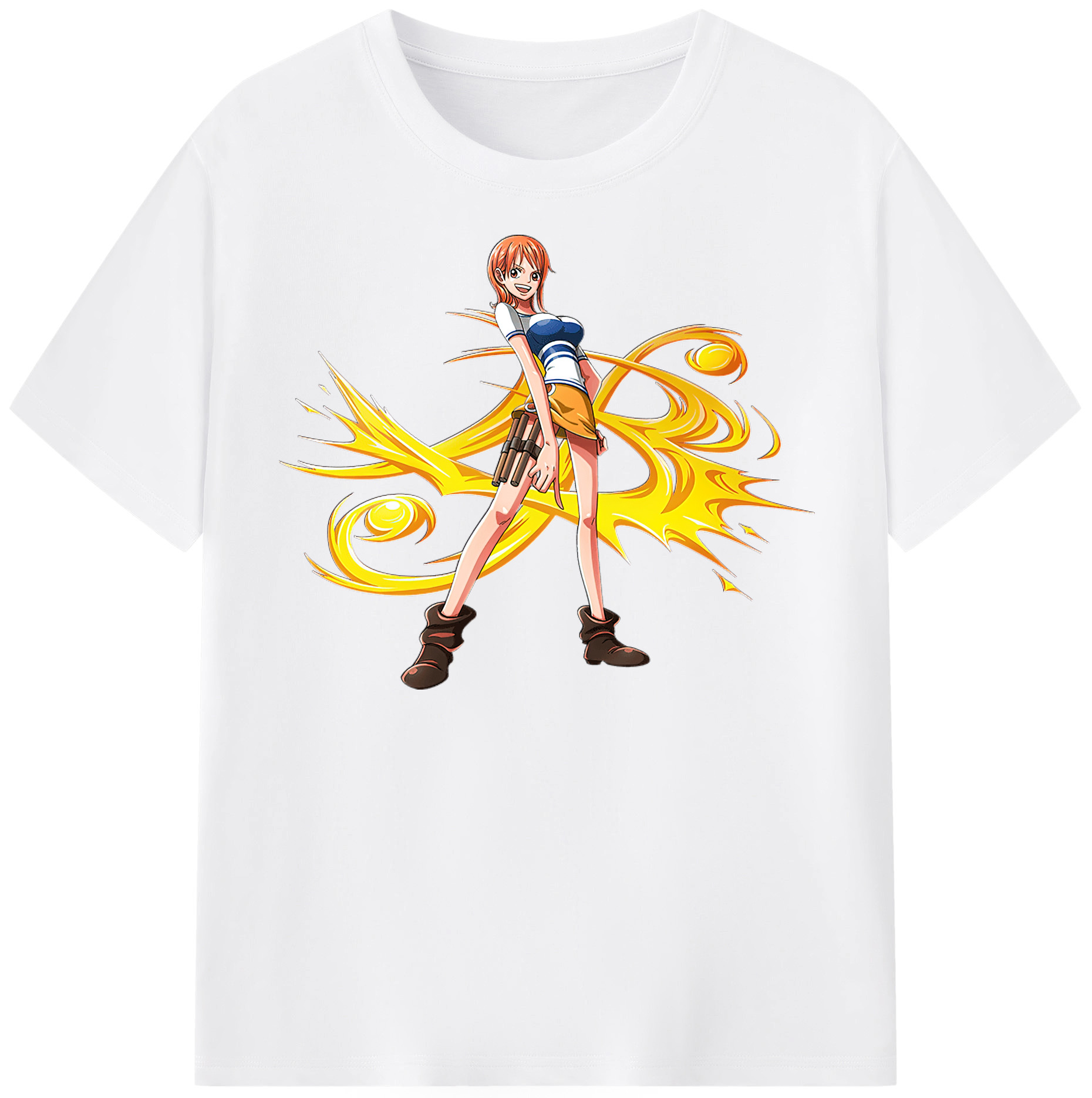 ワンピース ナミ ONE PIECE Nami 綿100％半袖Tシャツ（フロントプリント）