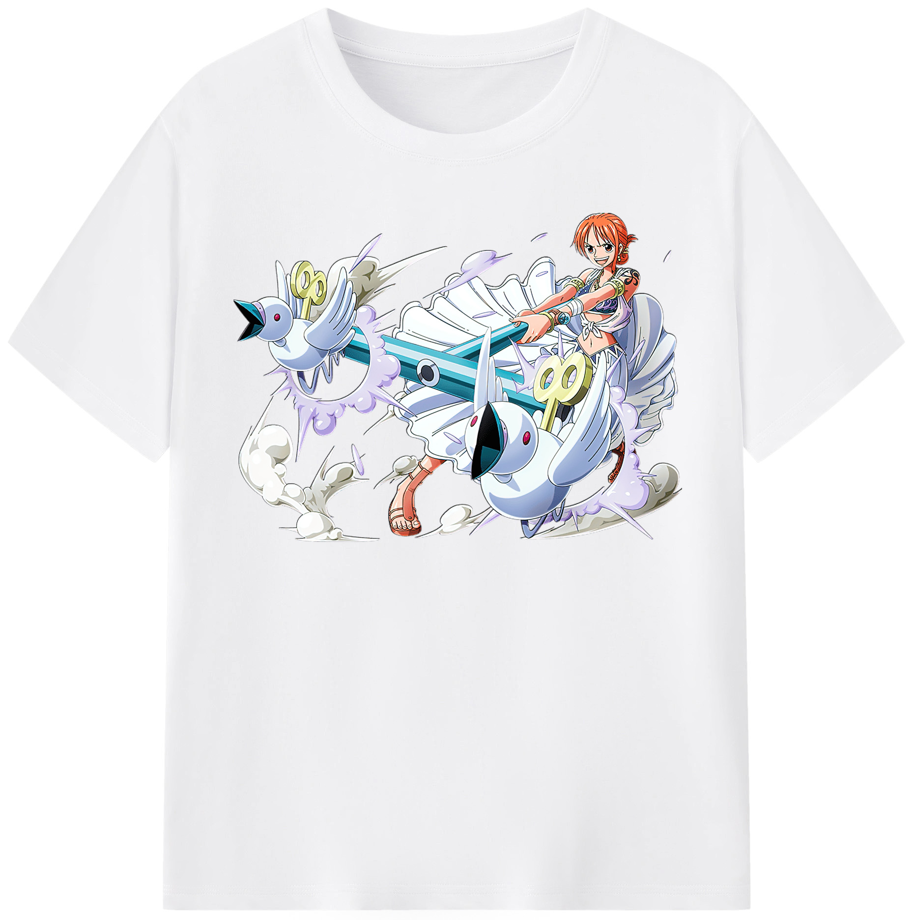ワンピース ナミ ONE PIECE Nami 綿100％半袖Tシャツ（フロントプリント）