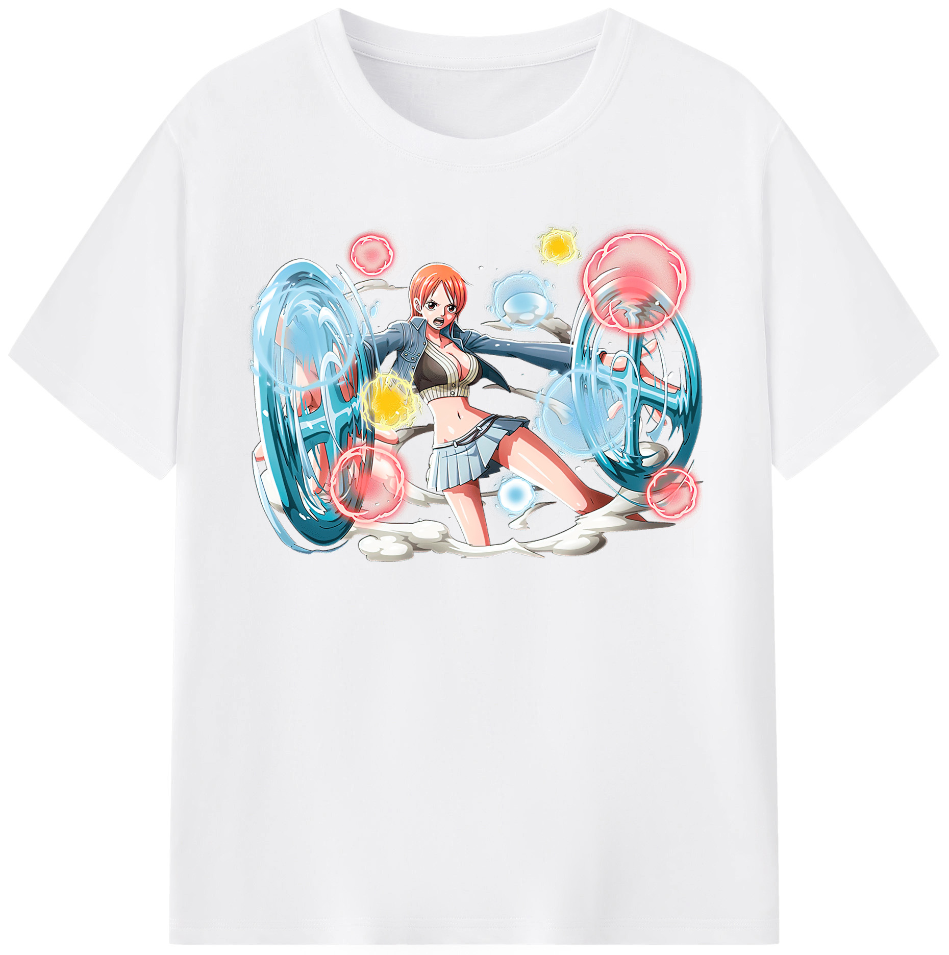 ワンピース ナミ ONE PIECE Nami 綿100％半袖Tシャツ（フロントプリント）
