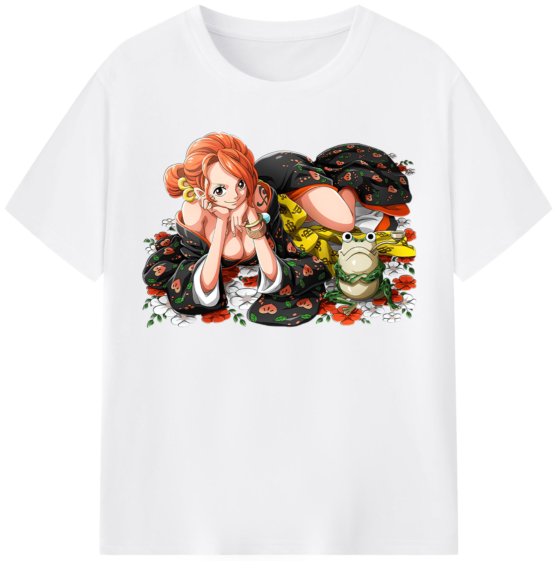 ワンピース ナミ ONE PIECE Nami 綿100％半袖Tシャツ（フロントプリント）