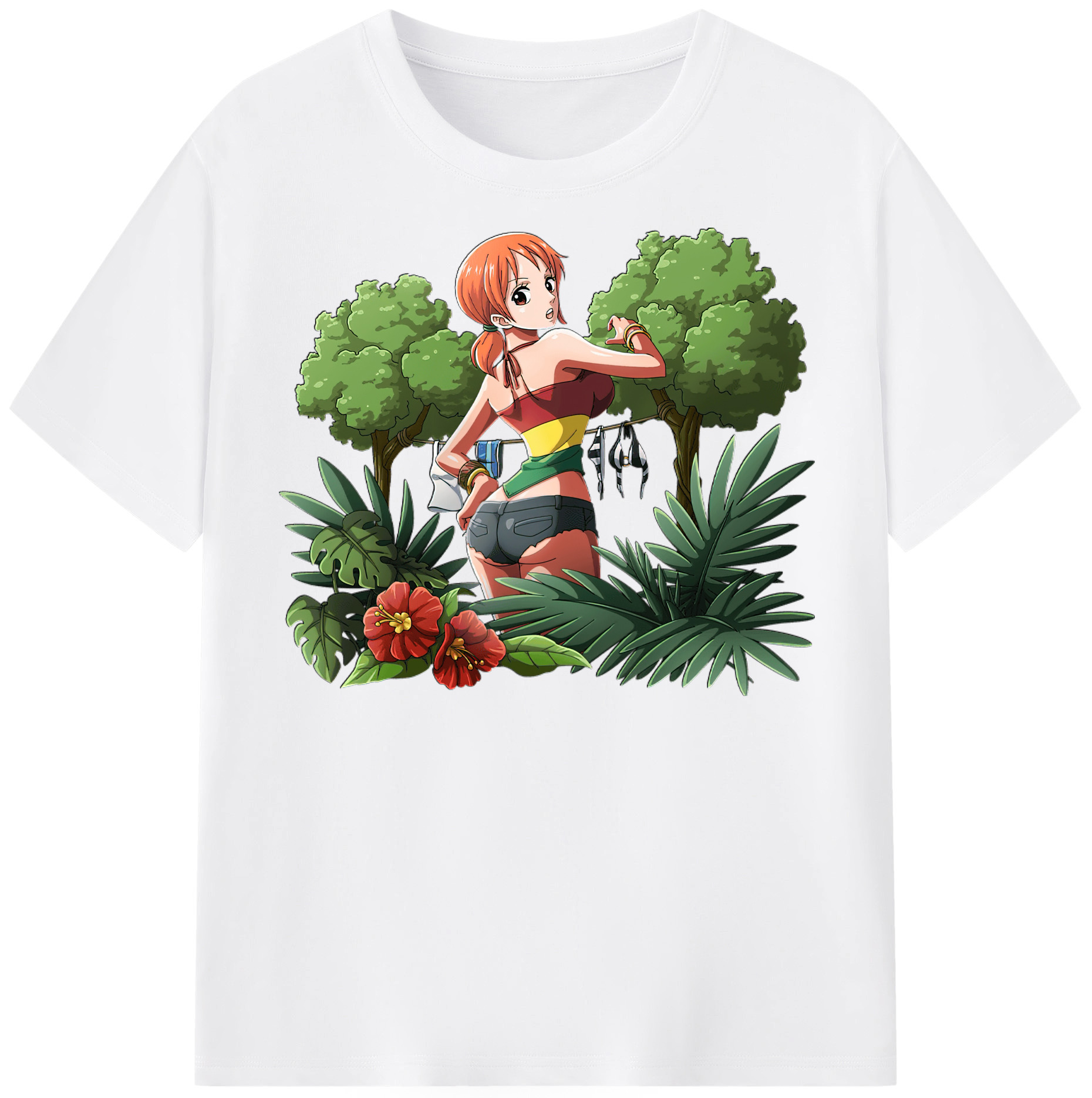 ワンピース ナミ ONE PIECE Nami 綿100％半袖Tシャツ（フロントプリント）