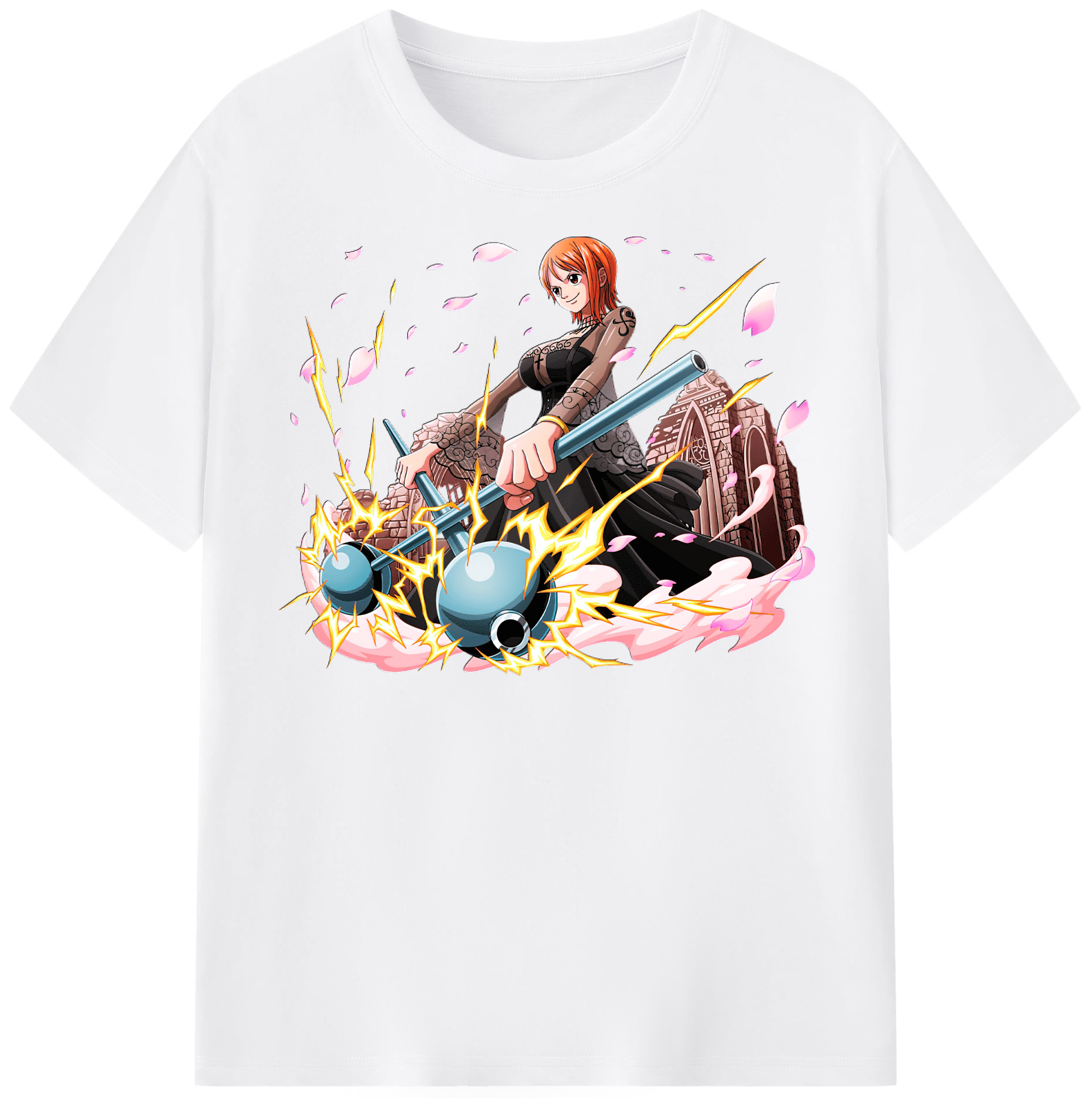 ワンピース ナミ ONE PIECE Nami 綿100％半袖Tシャツ（フロントプリント）