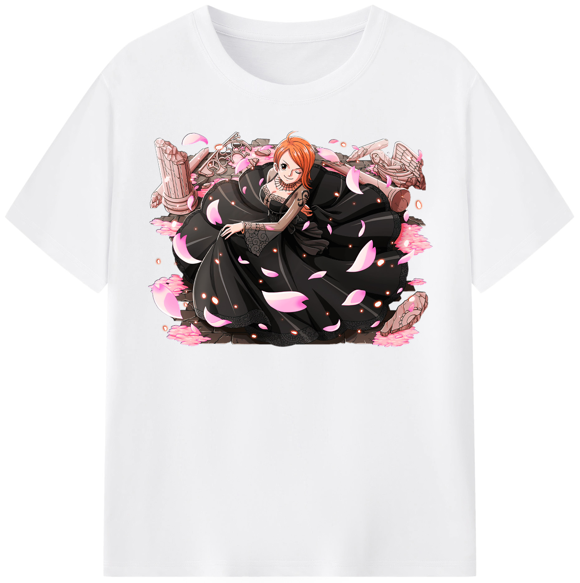 ワンピース ナミ ONE PIECE Nami 綿100％半袖Tシャツ（フロントプリント）