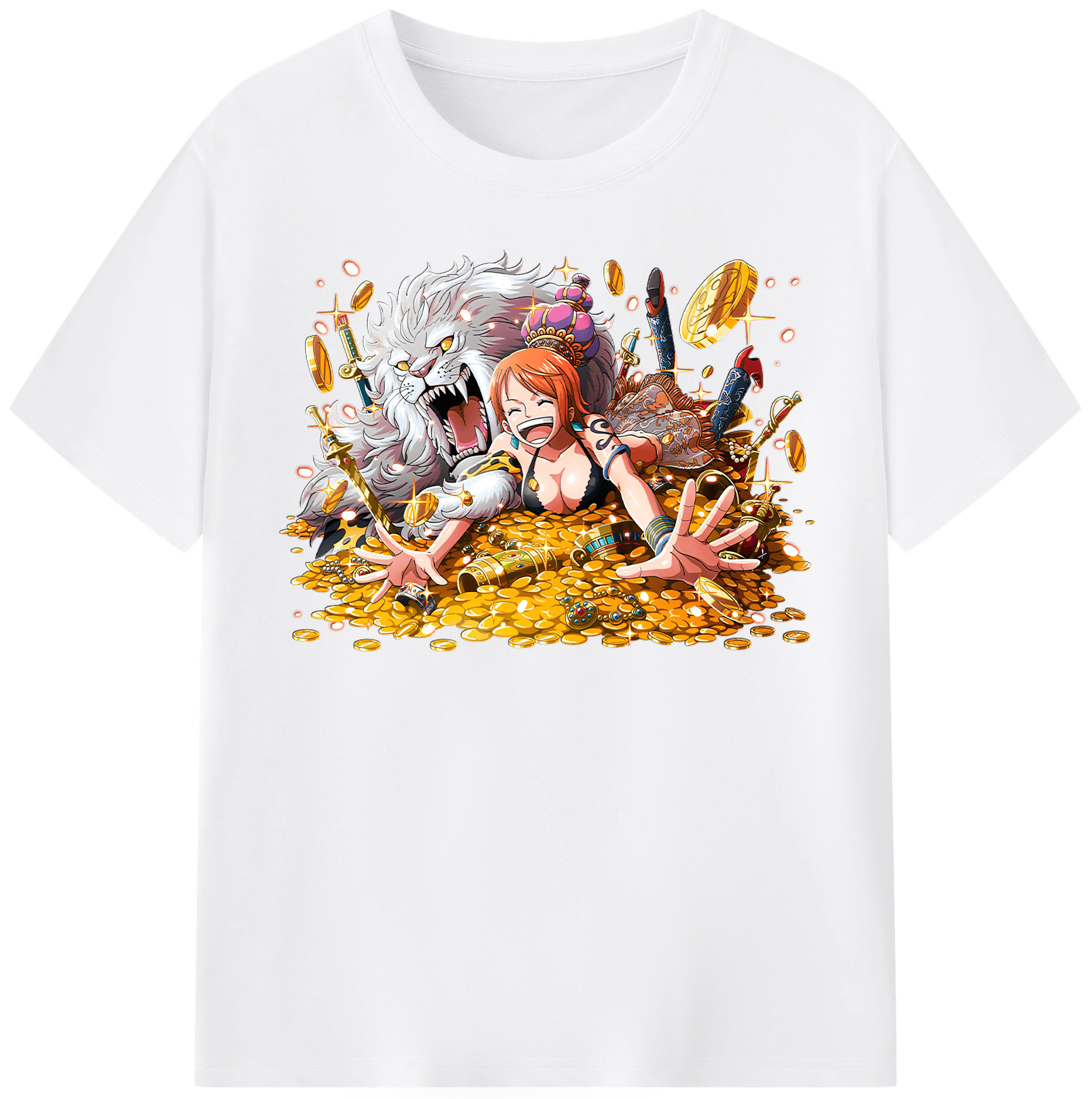 ワンピース ナミ ONE PIECE Nami 綿100％半袖Tシャツ（フロントプリント）