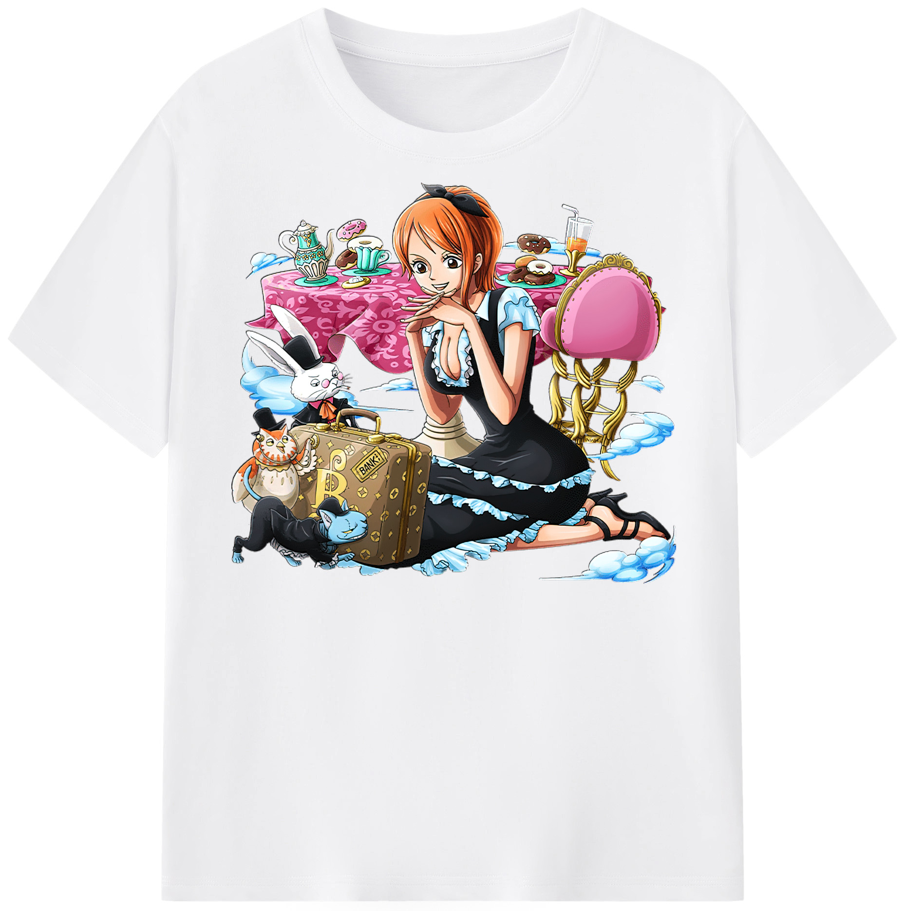 ワンピース ナミ ONE PIECE Nami 綿100％半袖Tシャツ（フロントプリント）