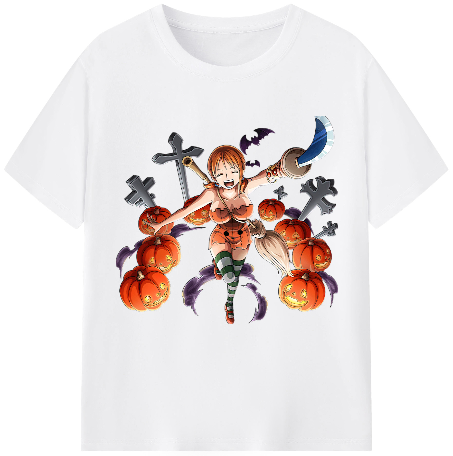 ワンピース ナミ ONE PIECE Nami 綿100％半袖Tシャツ（フロントプリント）