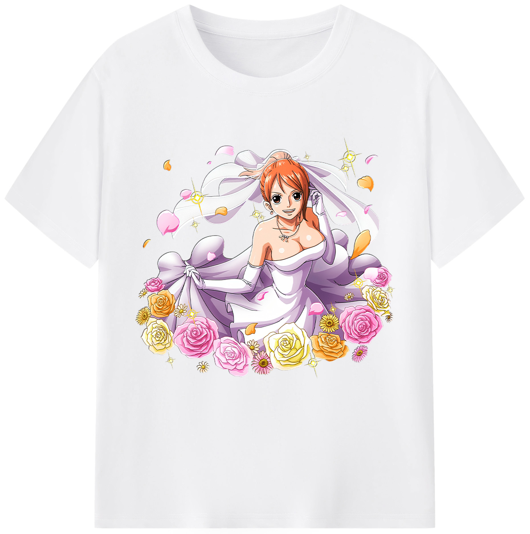 ワンピース ナミ ONE PIECE Nami 綿100％半袖Tシャツ（フロントプリント）