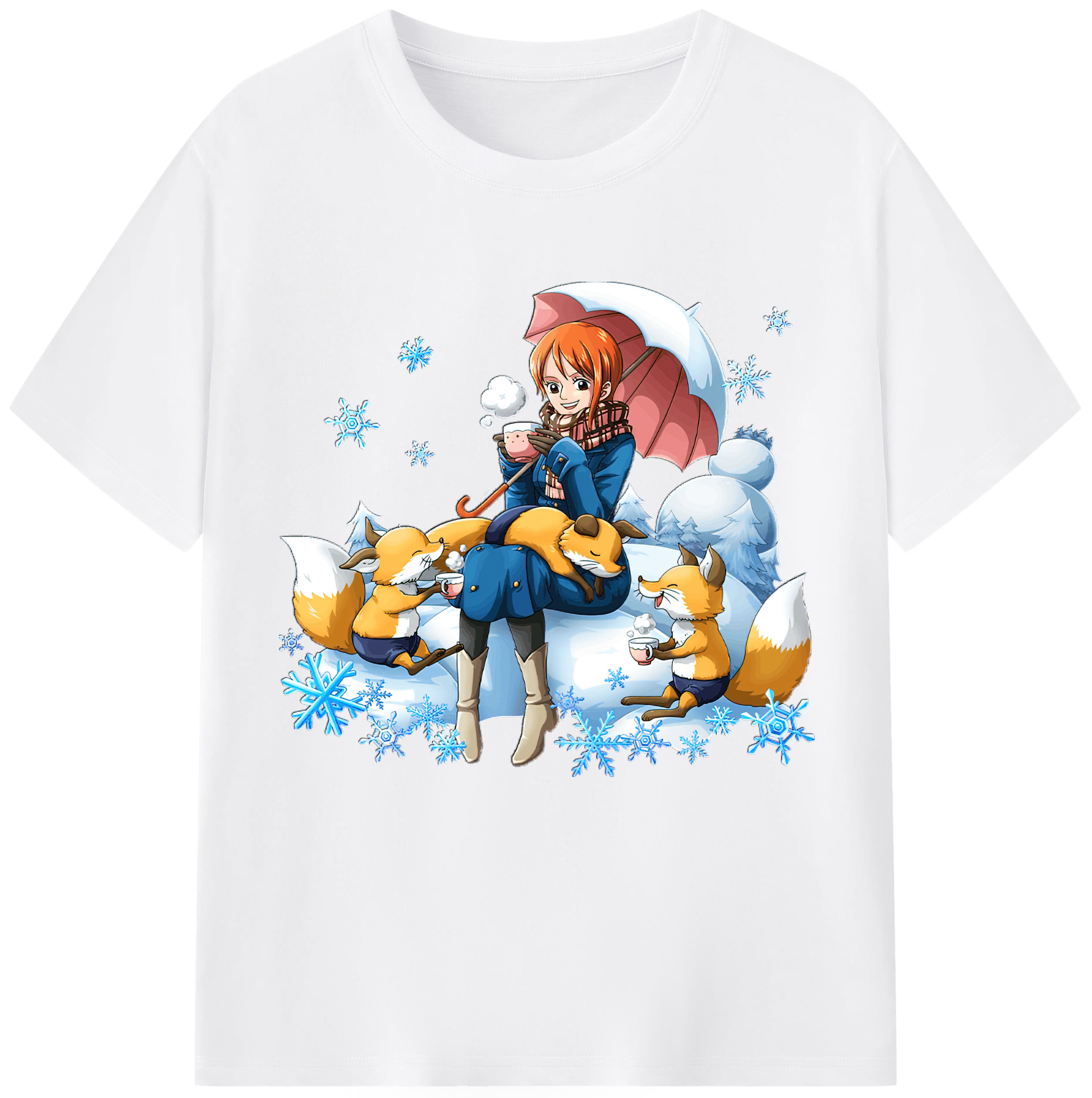 ワンピース ナミ ONE PIECE Nami 綿100％半袖Tシャツ（フロントプリント）