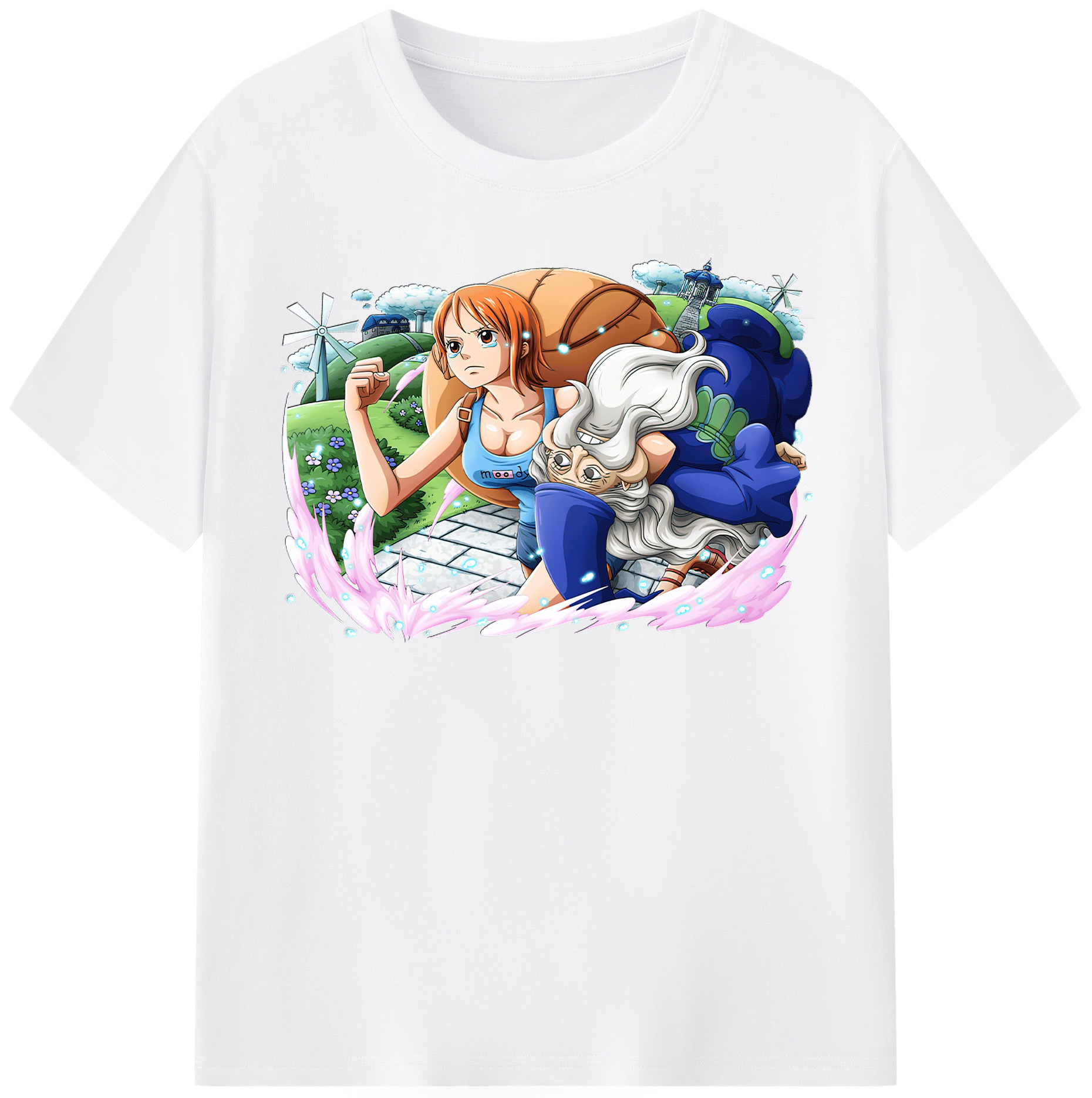 ワンピース ナミ ONE PIECE Nami 綿100％半袖Tシャツ（フロントプリント）