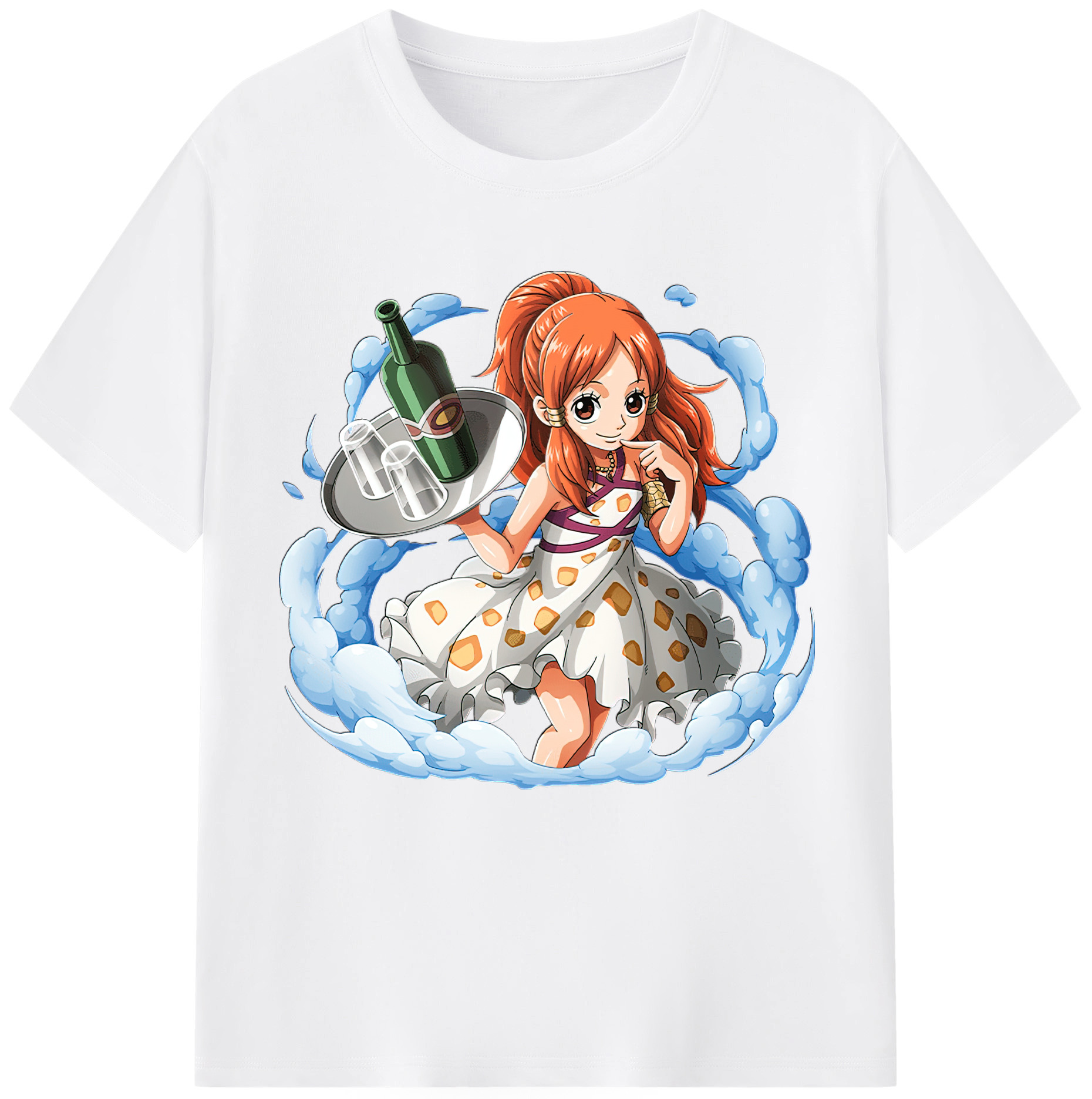 ワンピース ナミ ONE PIECE Nami 綿100％半袖Tシャツ（フロントプリント）