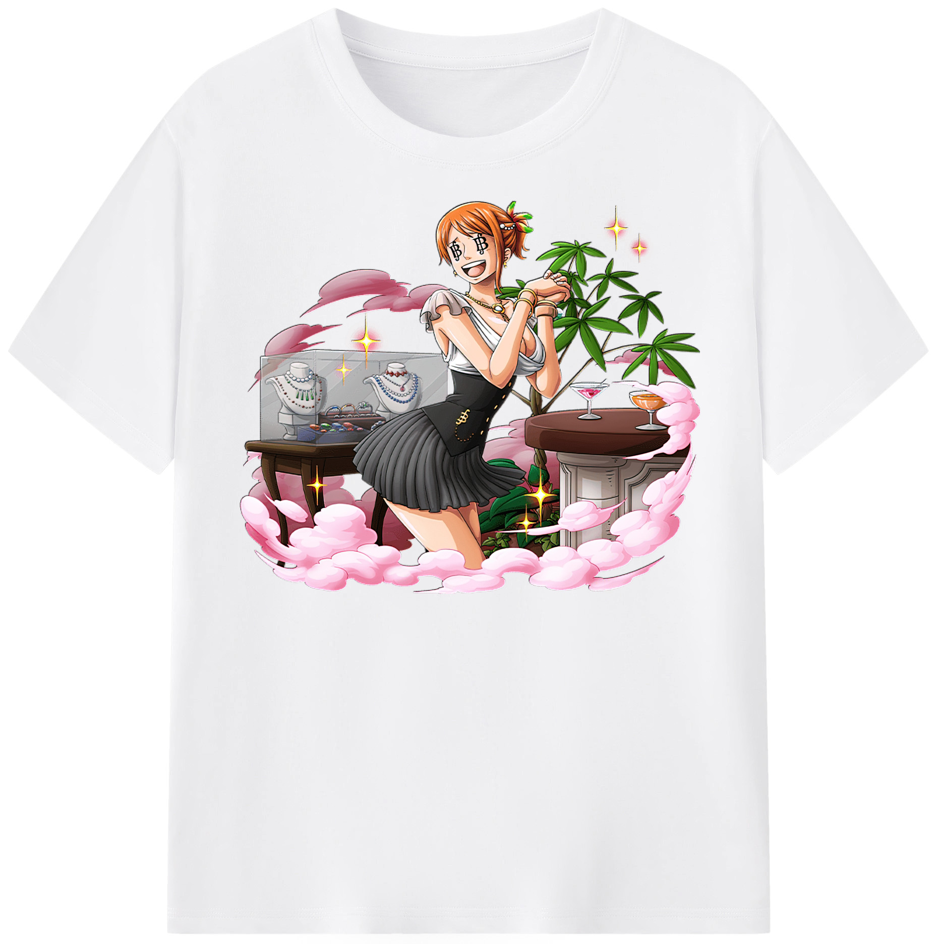 ワンピース ナミ ONE PIECE Nami 綿100％半袖Tシャツ（フロントプリント）