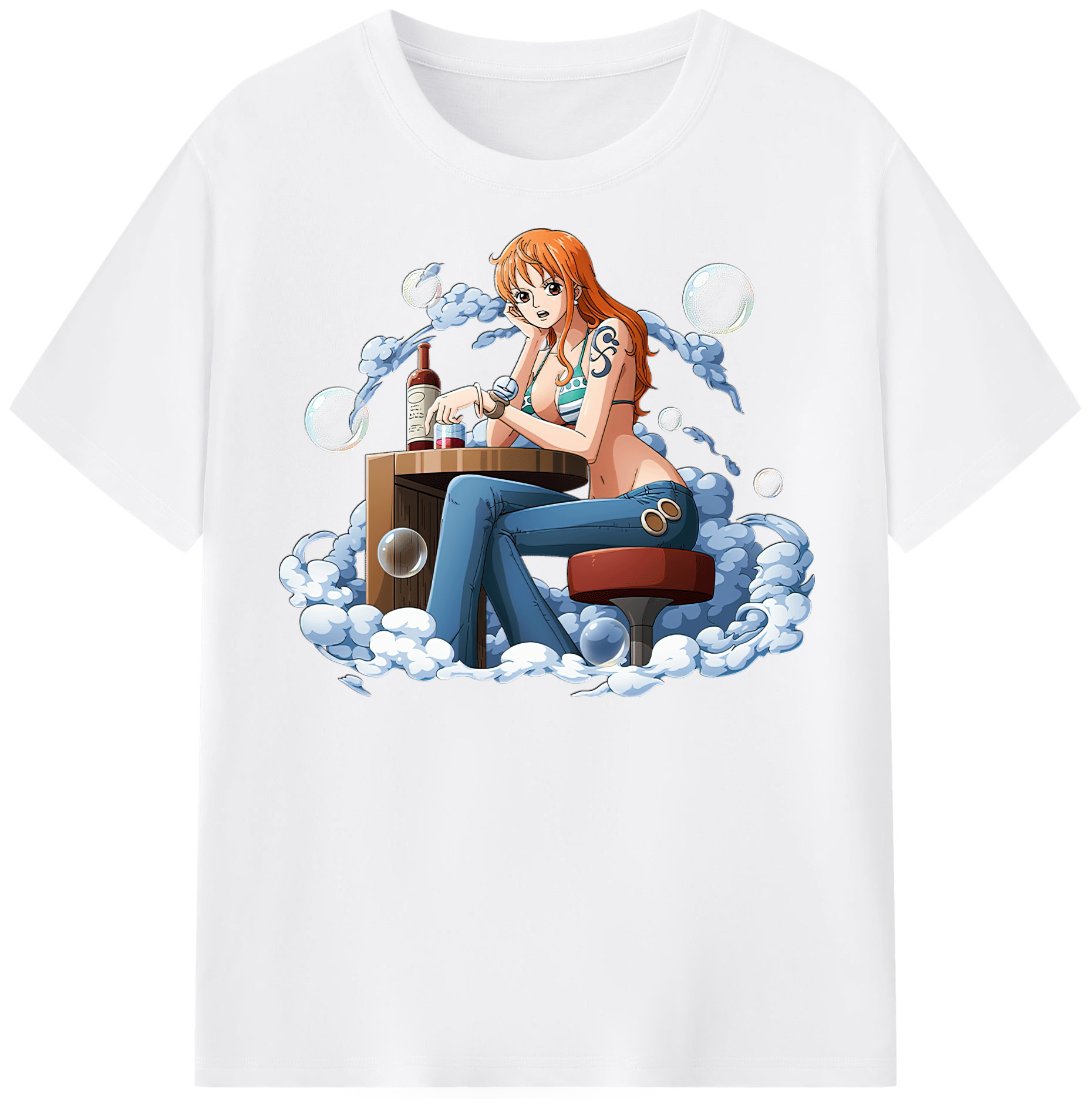 ワンピース ナミ ONE PIECE Nami 綿100％半袖Tシャツ（フロントプリント）