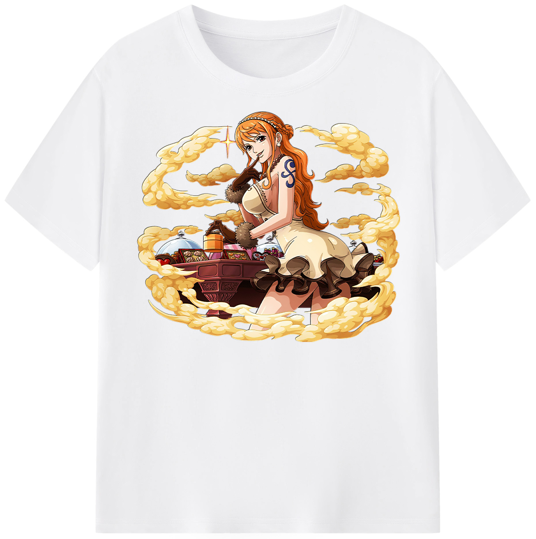 ワンピース ナミ ONE PIECE Nami 綿100％半袖Tシャツ（フロントプリント）