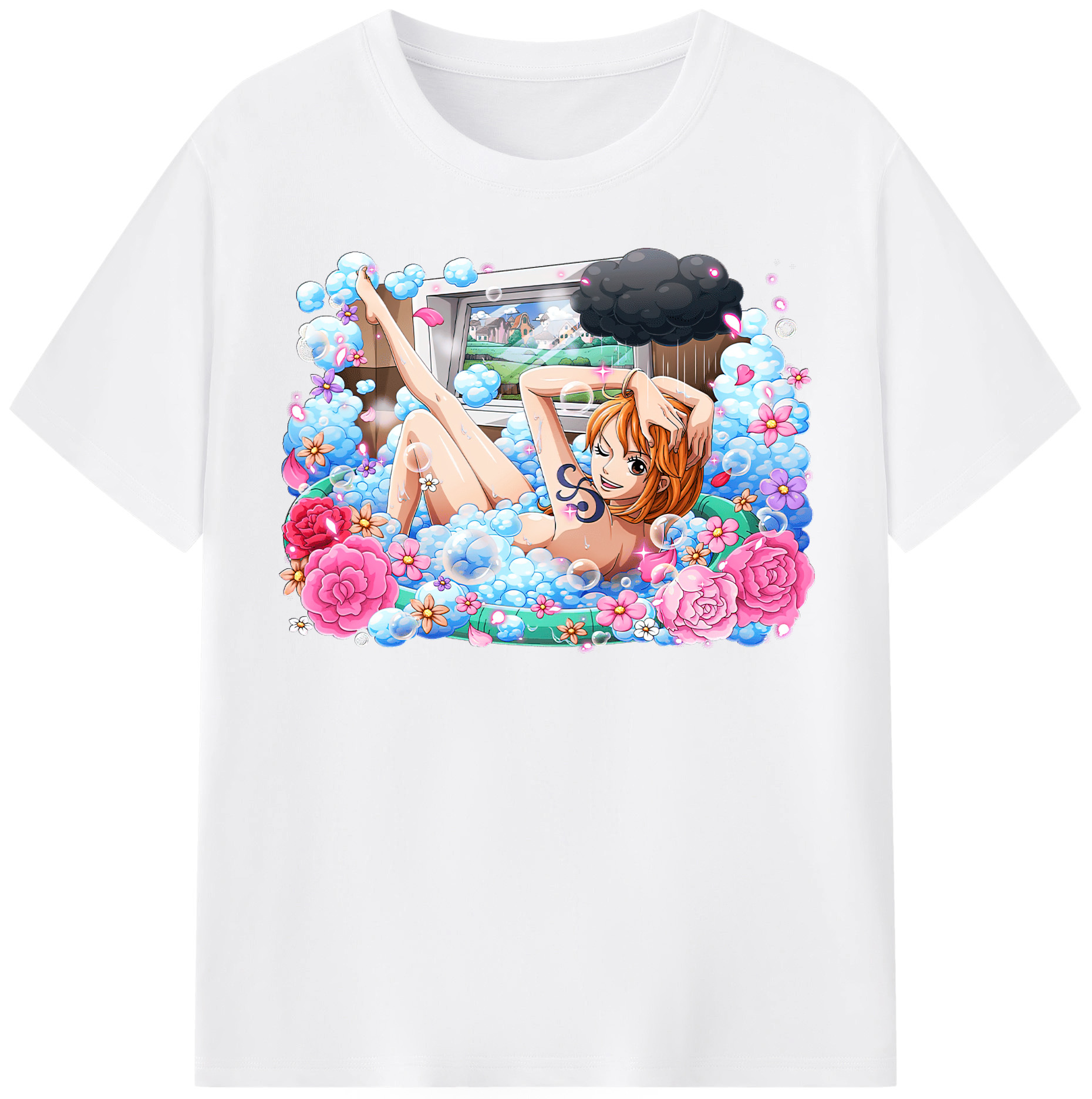 ワンピース ナミ ONE PIECE Nami 綿100％半袖Tシャツ（フロントプリント）