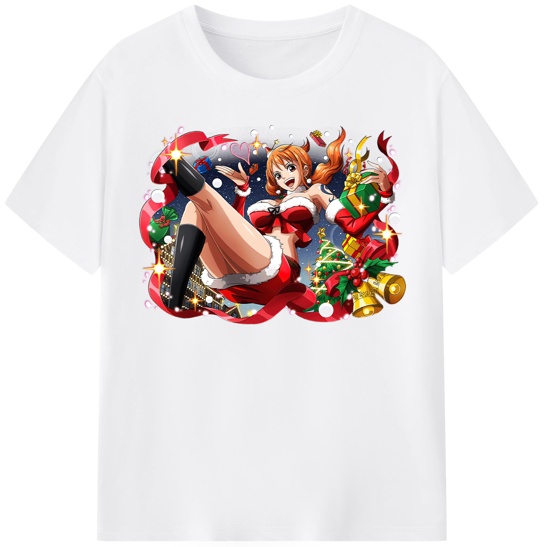 ワンピース ナミ ONE PIECE Nami 綿100％半袖Tシャツ（フロントプリント）