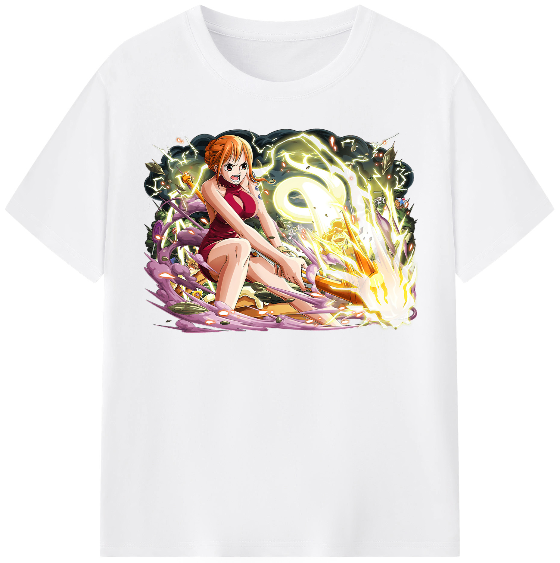 ワンピース ナミ ONE PIECE Nami 綿100％半袖Tシャツ（フロントプリント）