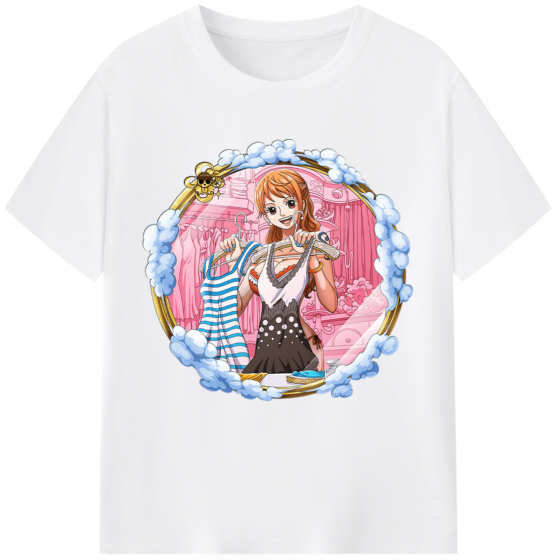 ワンピース ナミ ONE PIECE Nami 綿100％半袖Tシャツ（フロントプリント）