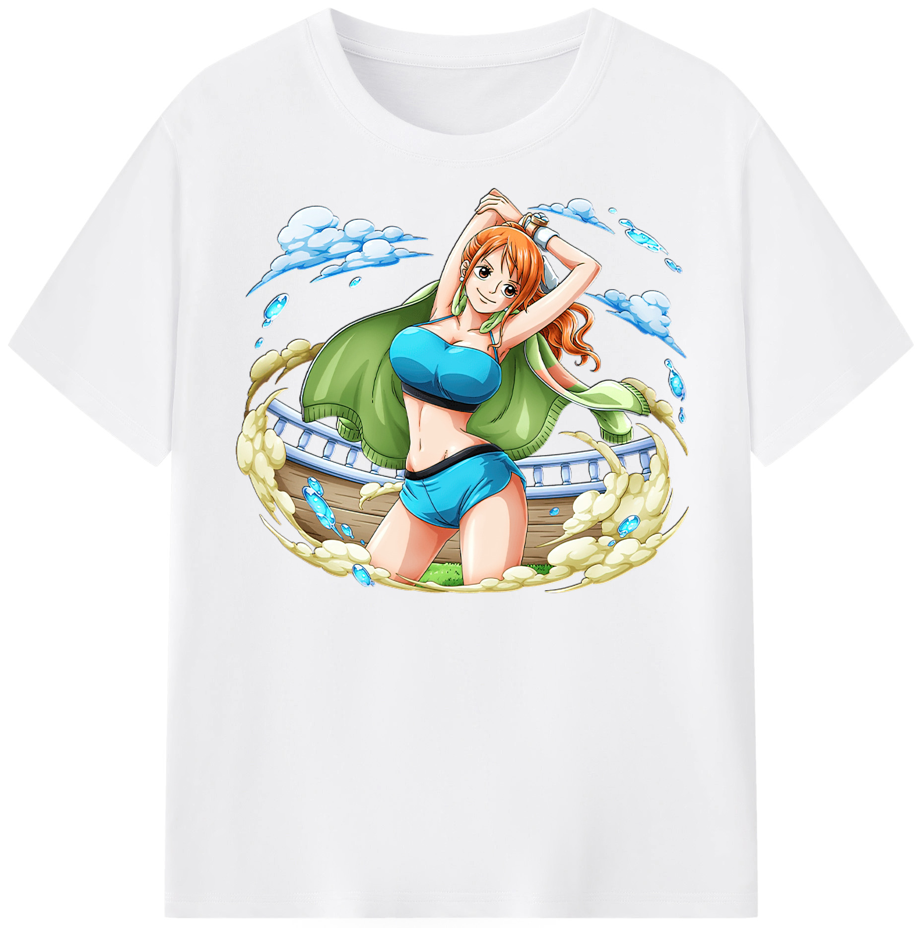 ワンピース ナミ ONE PIECE Nami 綿100％半袖Tシャツ（フロントプリント）