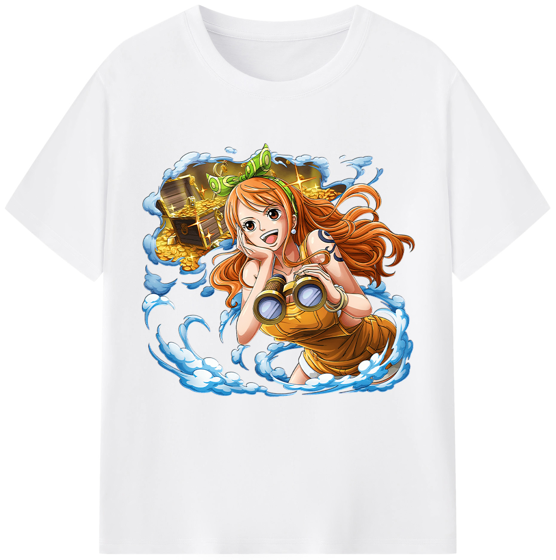 ワンピース ナミ ONE PIECE Nami 綿100％半袖Tシャツ（フロントプリント）