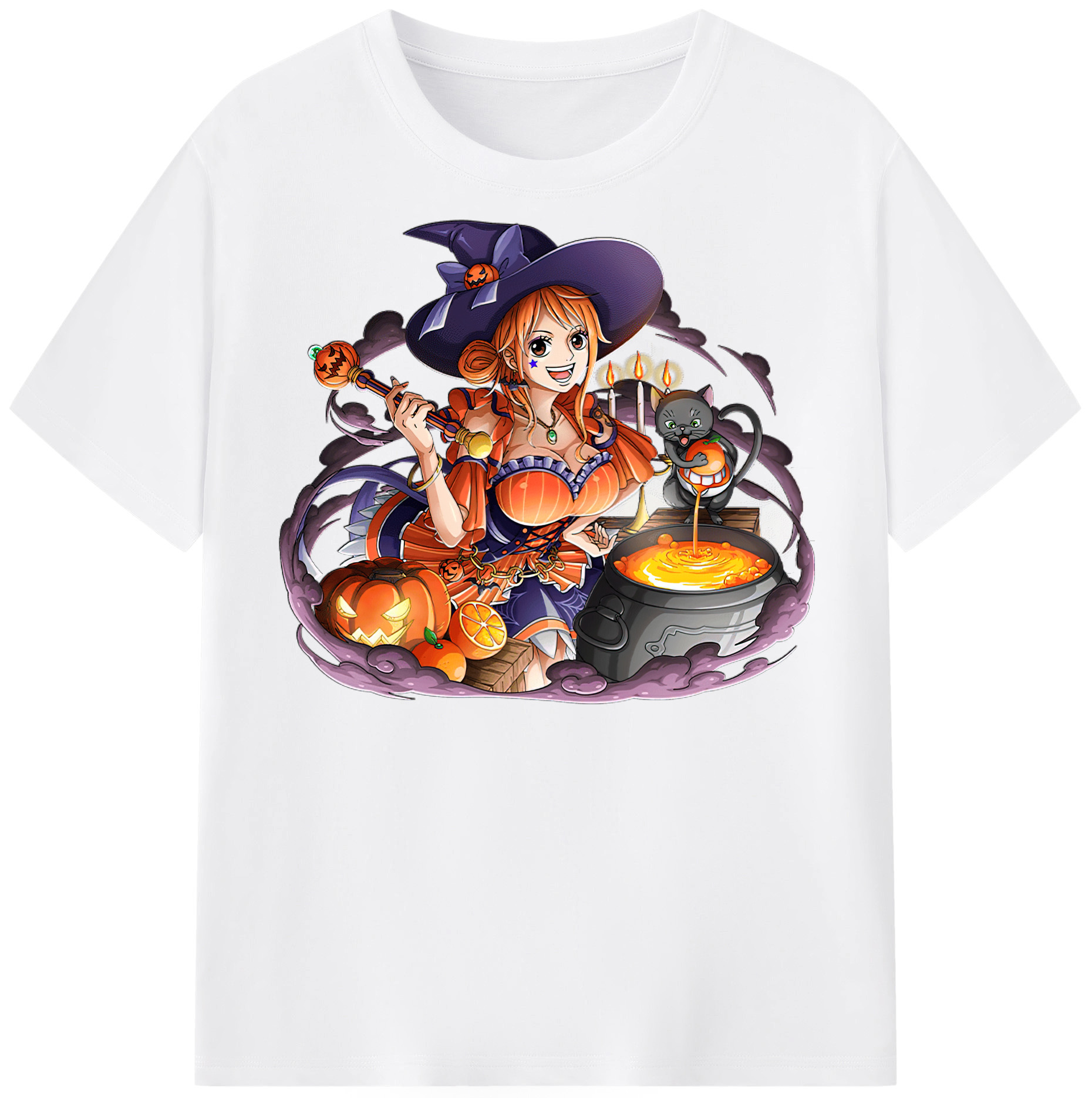 ワンピース ナミ ONE PIECE Nami 綿100％半袖Tシャツ（フロントプリント）