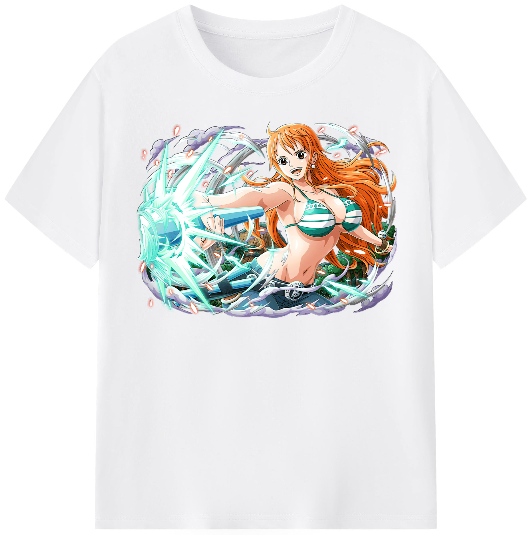 ワンピース ナミ ONE PIECE Nami 綿100％半袖Tシャツ（フロントプリント）
