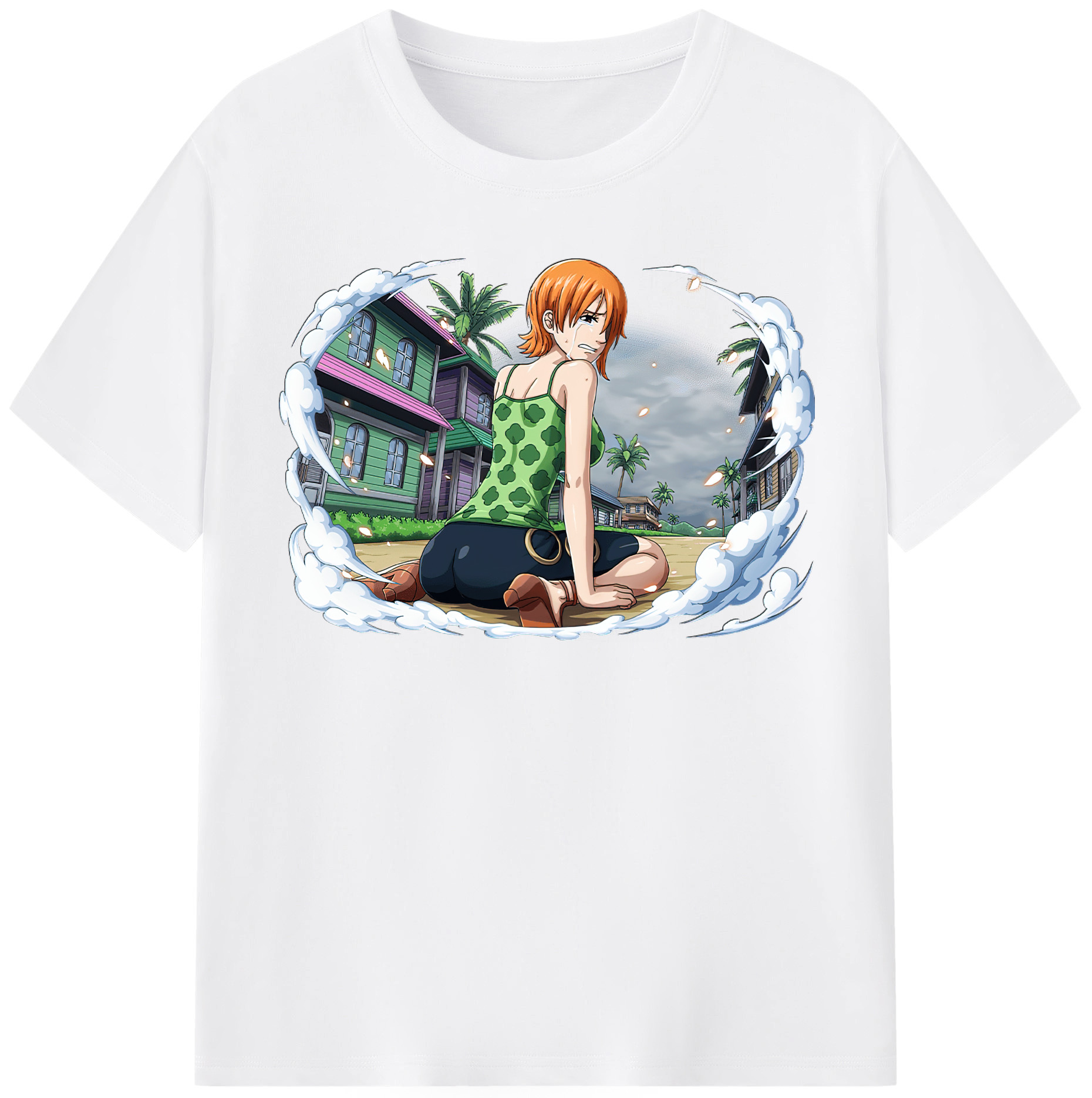 ワンピース ナミ ONE PIECE Nami 綿100％半袖Tシャツ（フロントプリント）