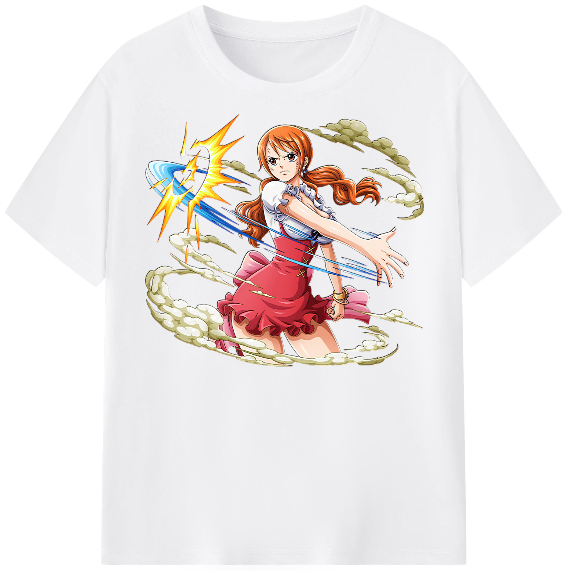 ワンピース ナミ ONE PIECE Nami 綿100％半袖Tシャツ（フロントプリント）