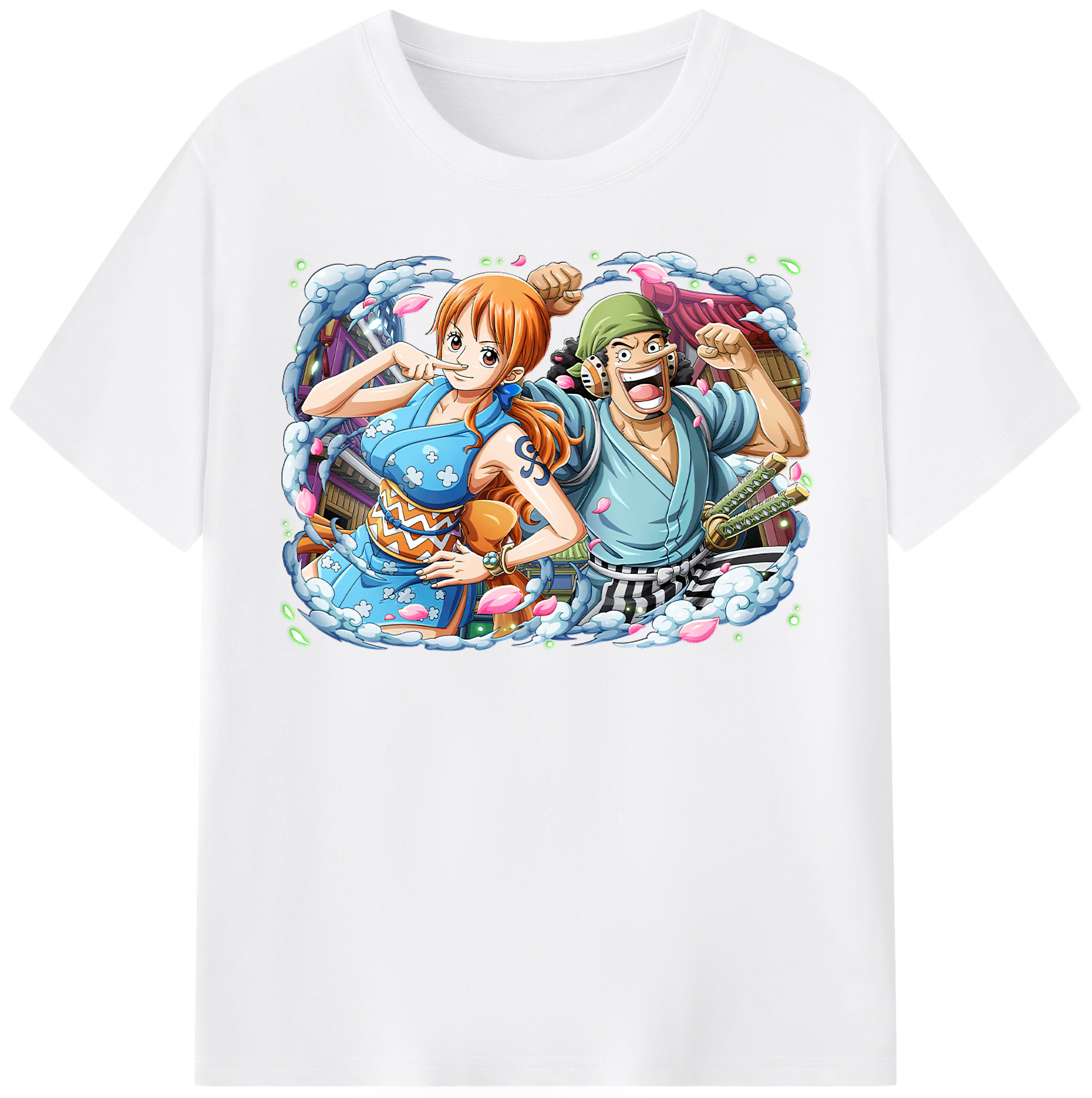 ワンピース ナミ ONE PIECE Nami 綿100％半袖Tシャツ（フロントプリント）