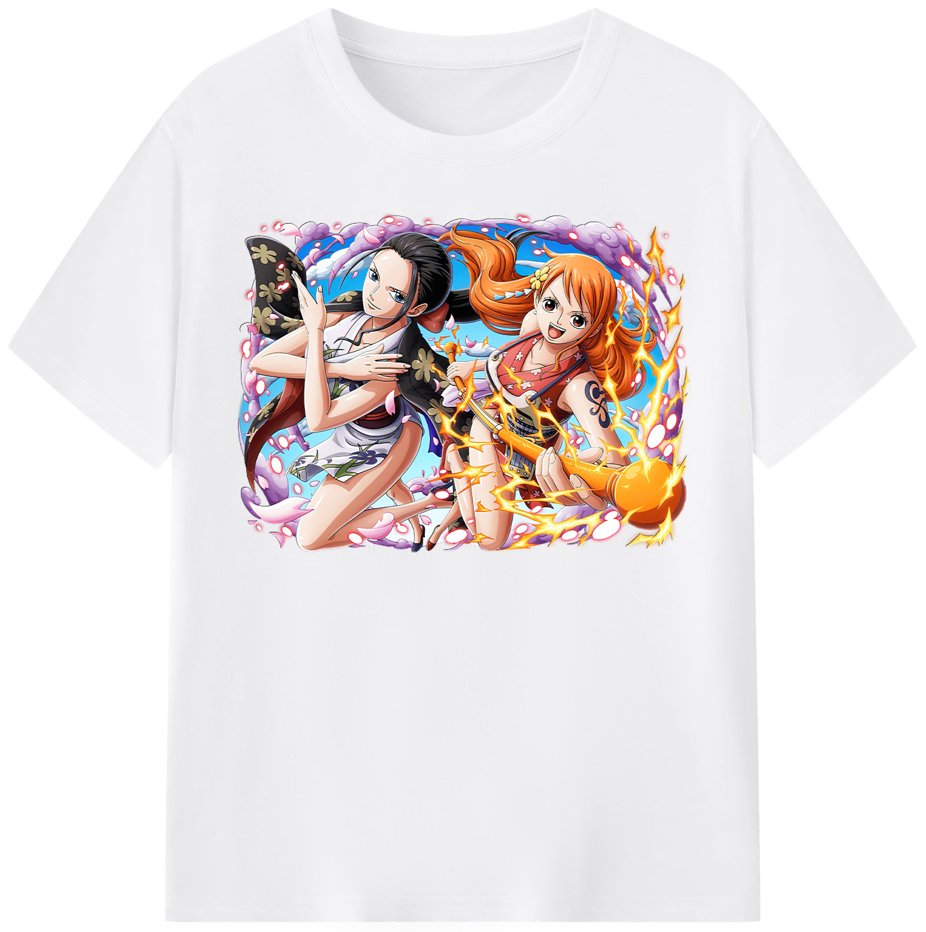 ワンピース ナミ ONE PIECE Nami 綿100％半袖Tシャツ（フロントプリント）