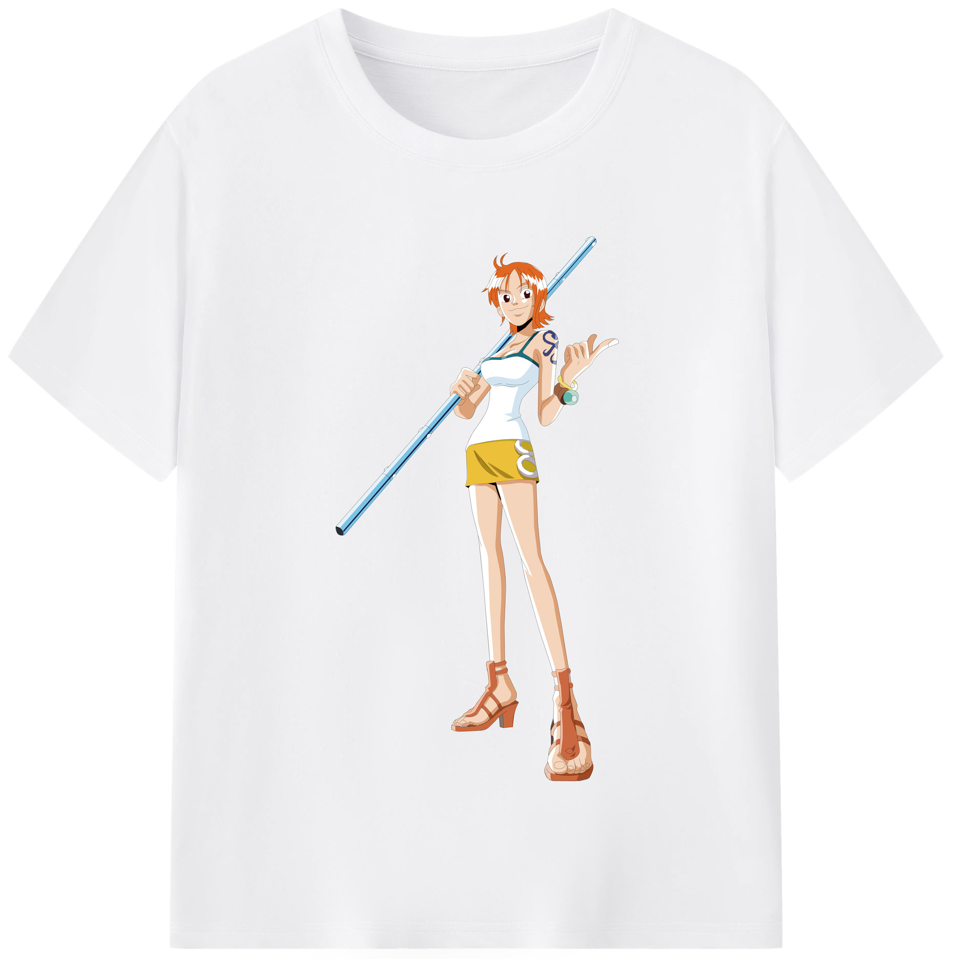 ワンピース ナミ ONE PIECE Nami 綿100％半袖Tシャツ（フロントプリント）