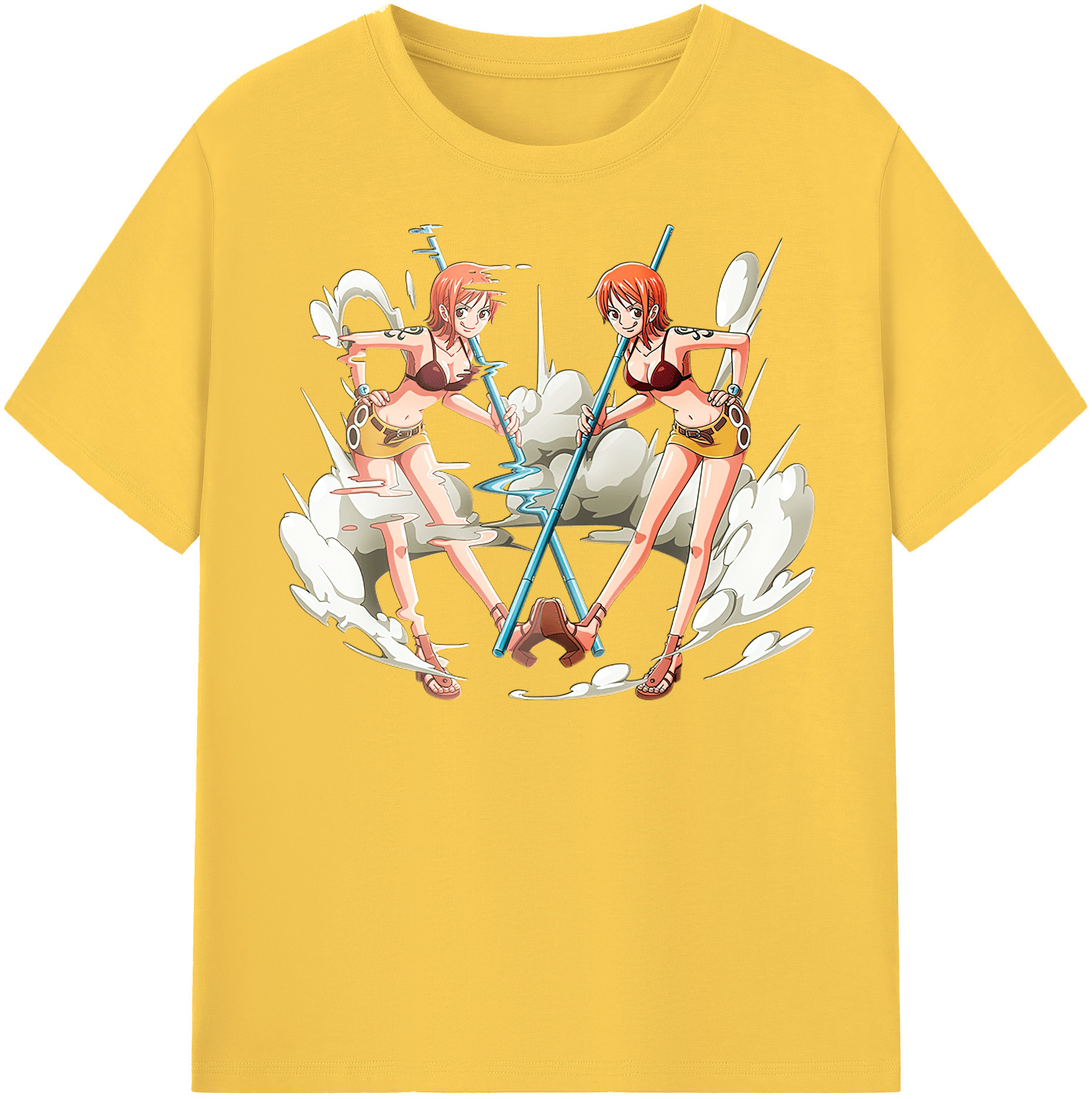 ワンピース ナミ ONE PIECE Nami 綿100％半袖Tシャツ（フロントプリント）