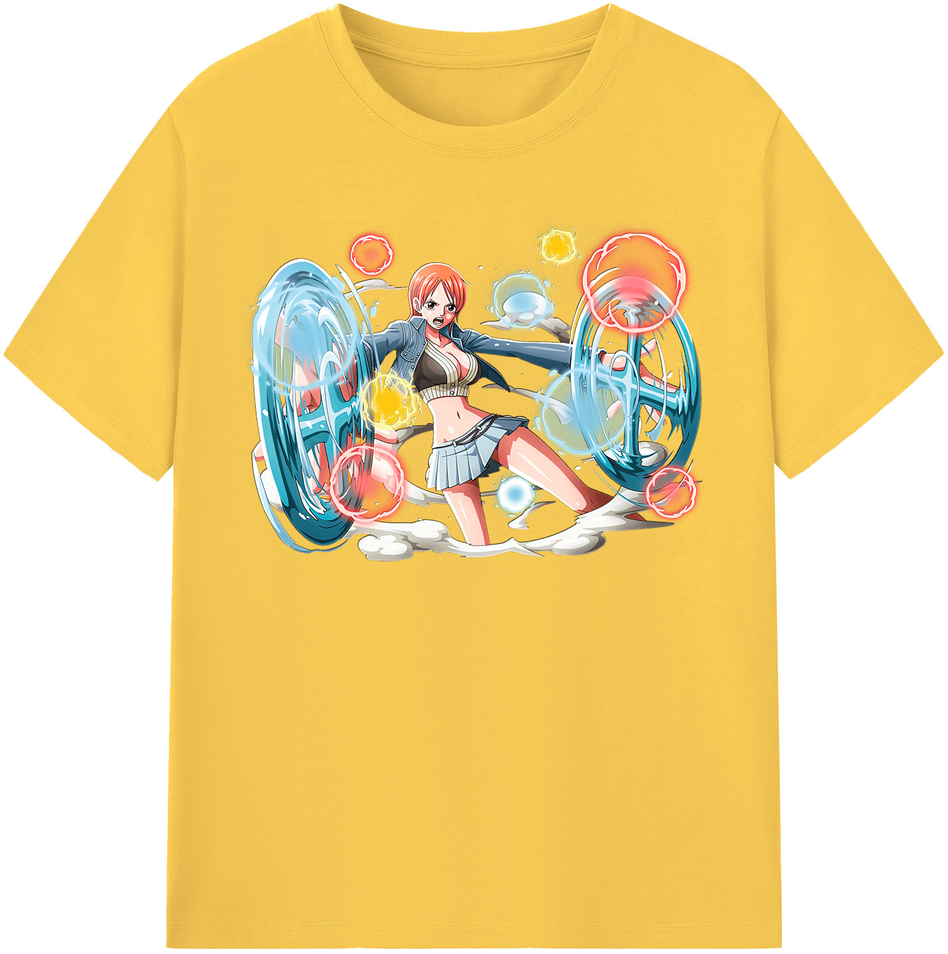 ワンピース ナミ ONE PIECE Nami 綿100％半袖Tシャツ（フロントプリント）